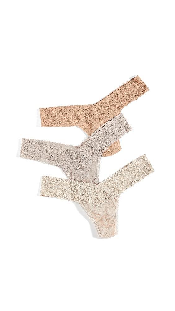 Hanky Panky 3 Pack Neutrals Low Rise Thongs | Shopbop Product Image