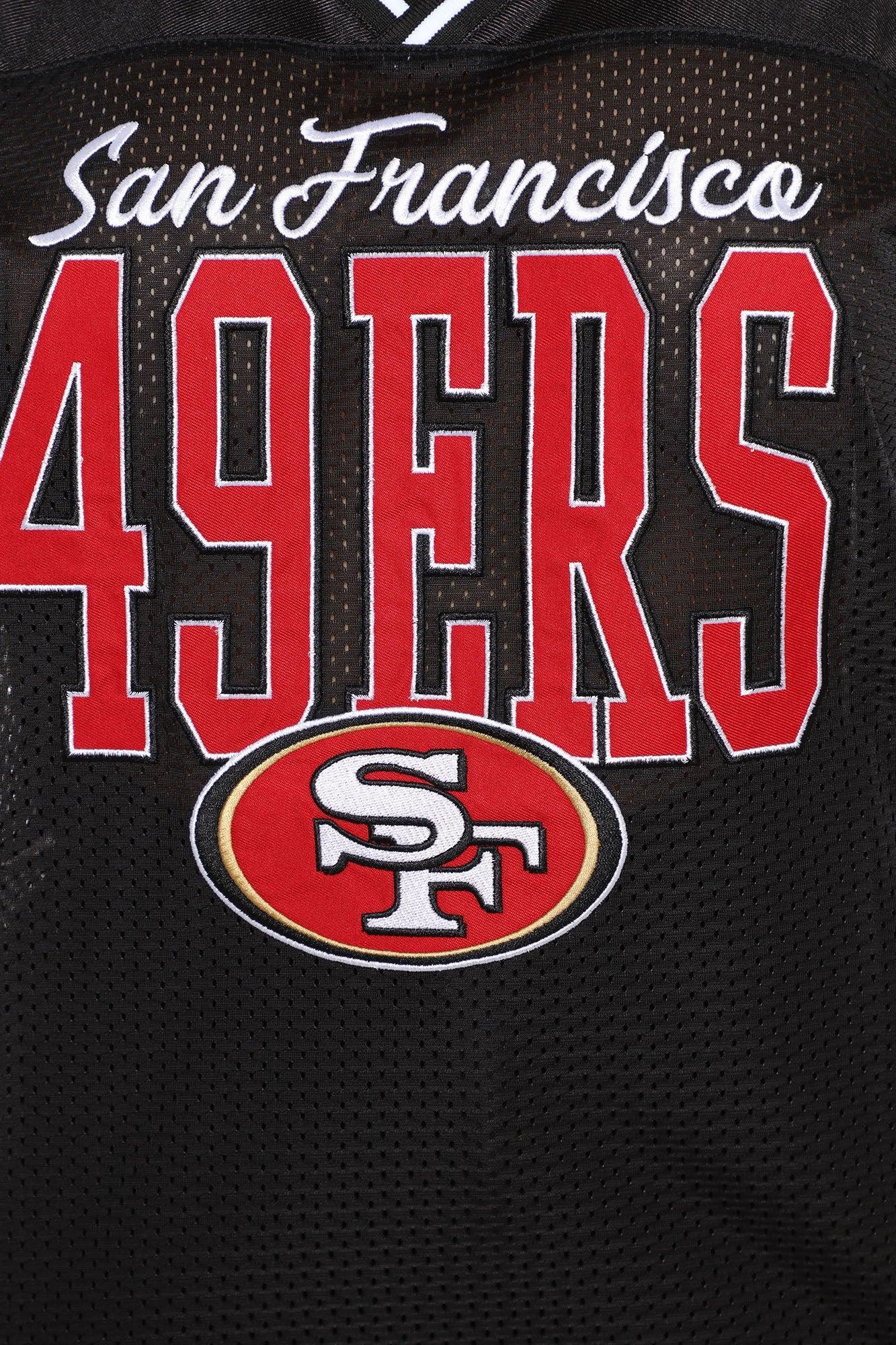 NFL The Faithful 49ers Mesh Top - Black Female Product Image