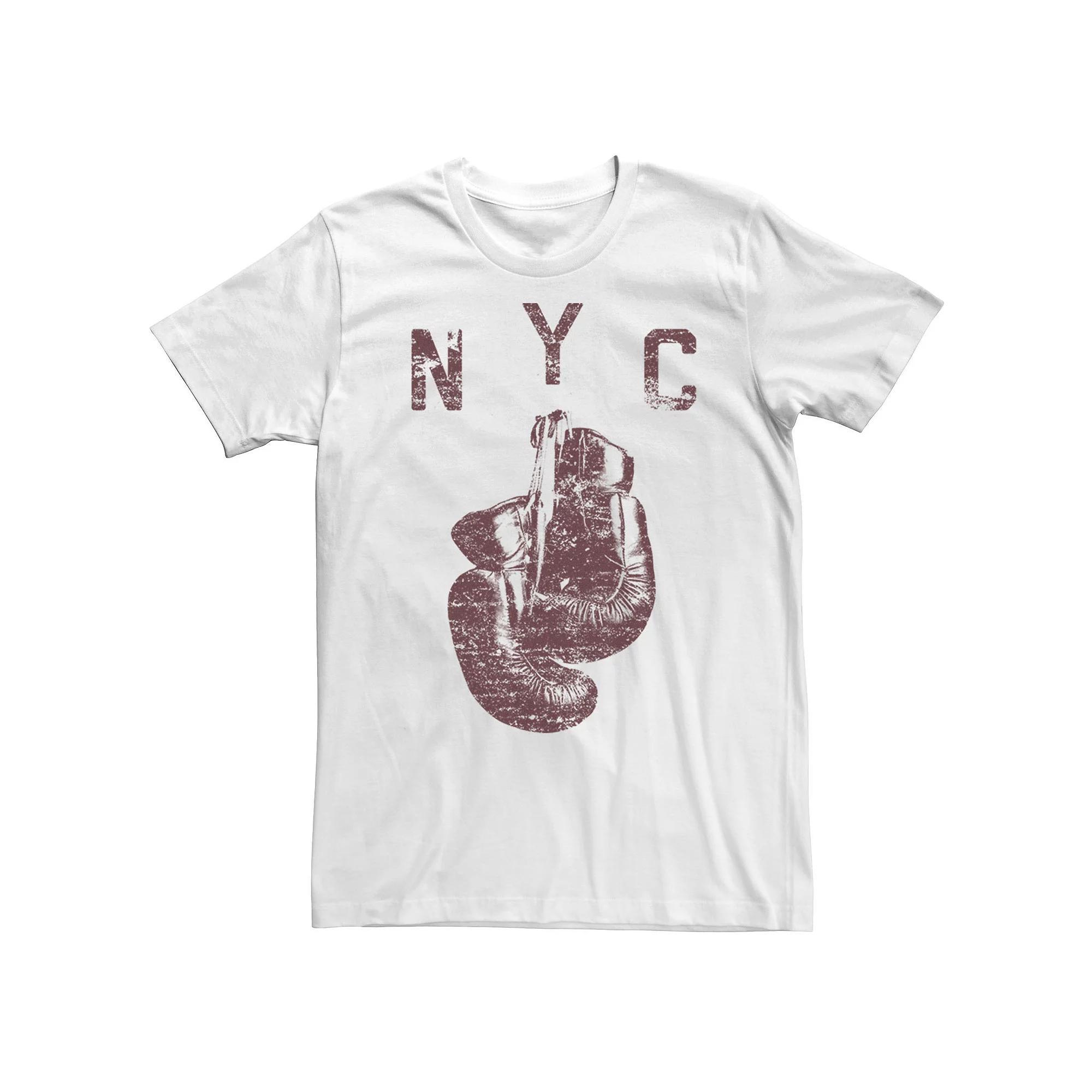 Big & Tall NYC Boxing Graphic Tee, Men's, Size: XXL Tall, White Product Image