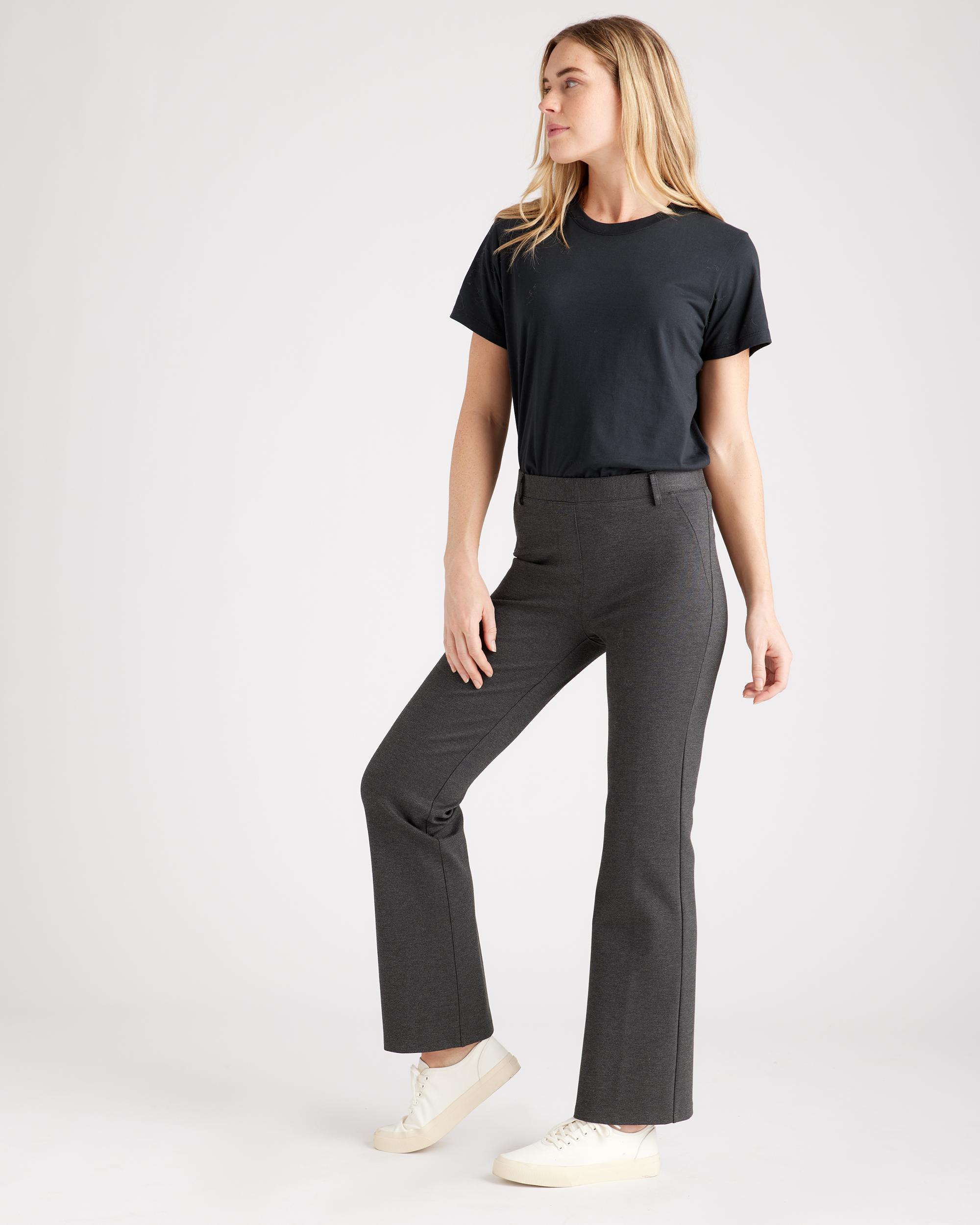 Quince | Women's Ultra-Stretch Ponte Bootcut Pants Tall Rayon Product Image