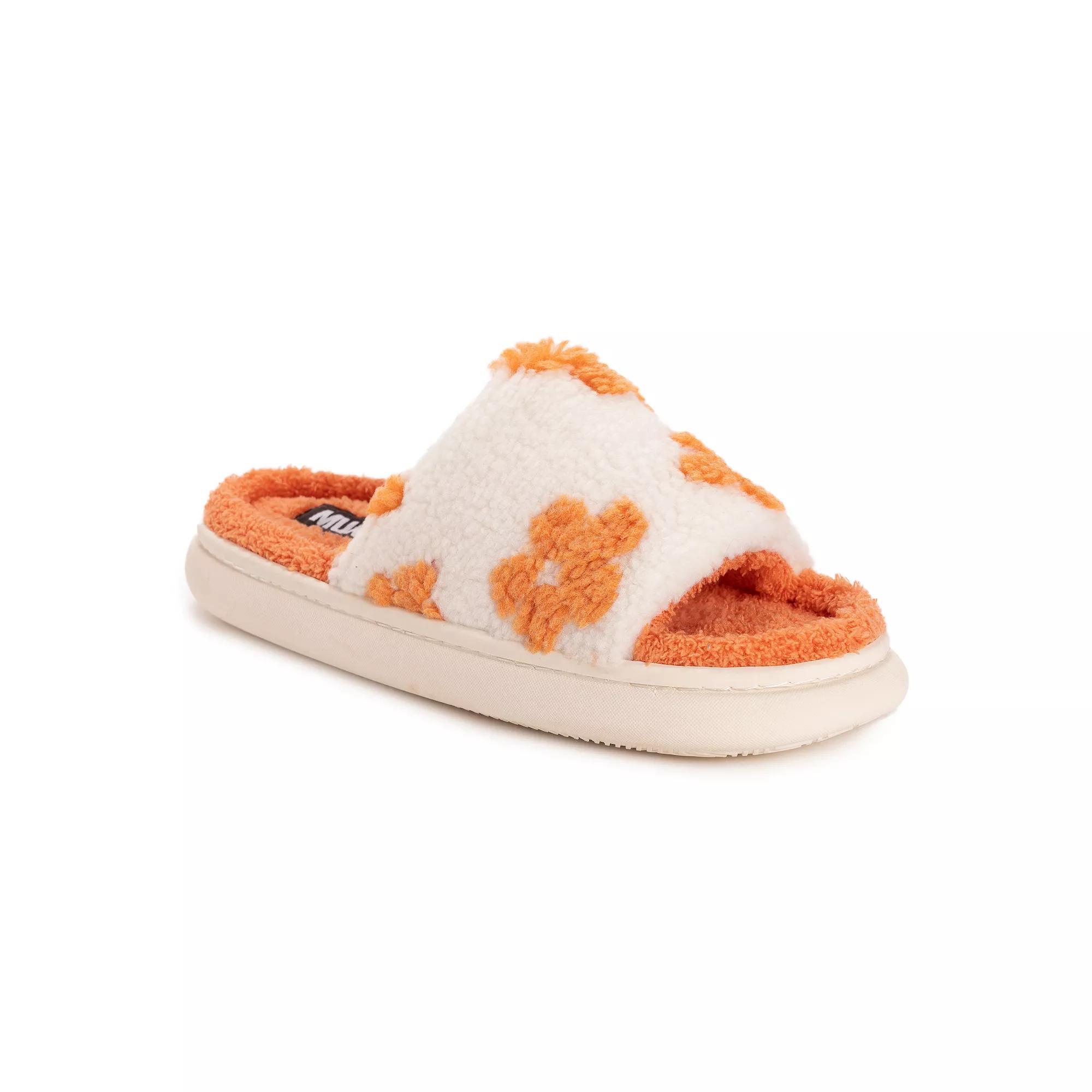 MUK LUKS Marsai Women's Slippers, Size: Large, Black Smiley Product Image