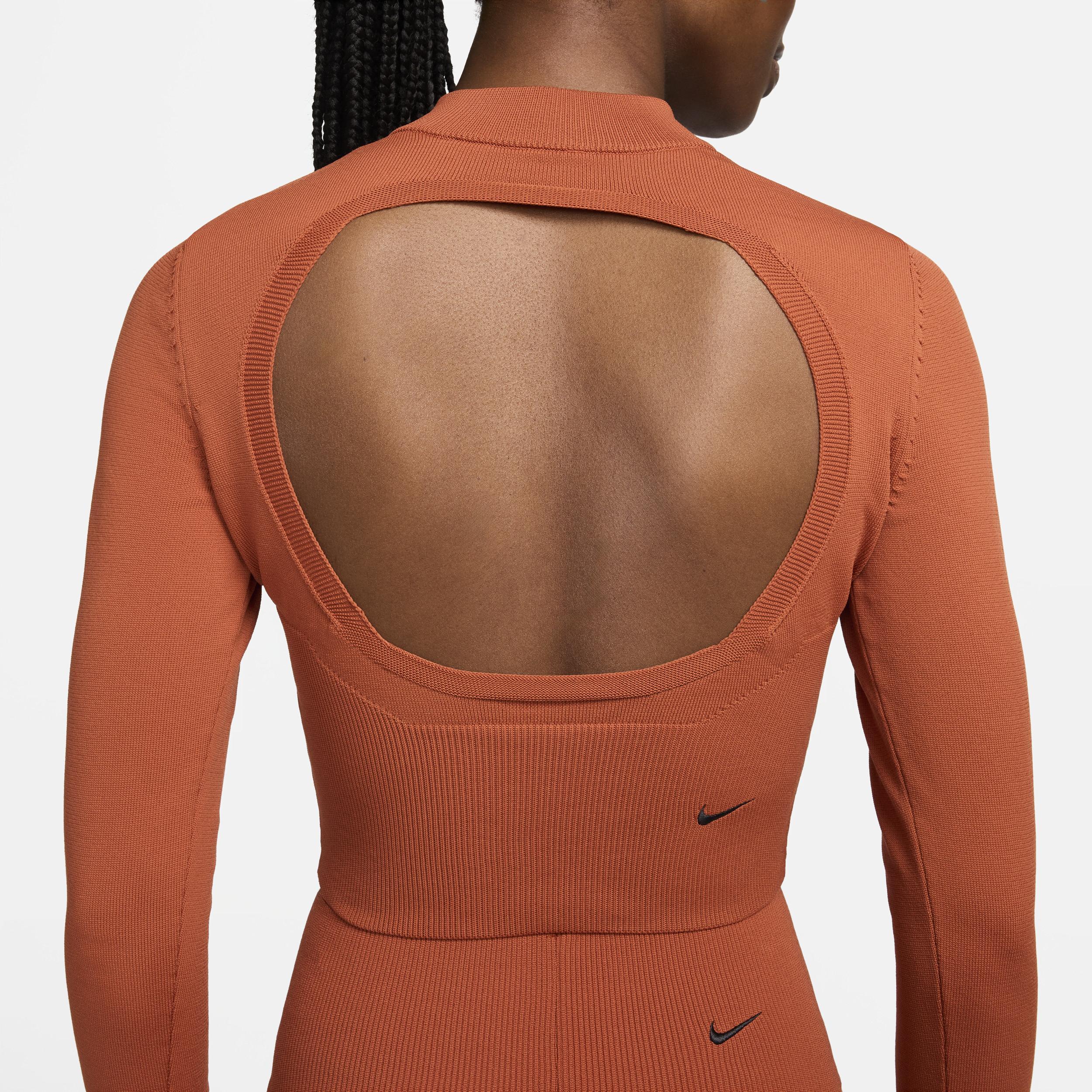 Nike Sportswear Chill Knit Women's Slim Long-Sleeve Cropped Sweater 1/2-Zip Top Product Image