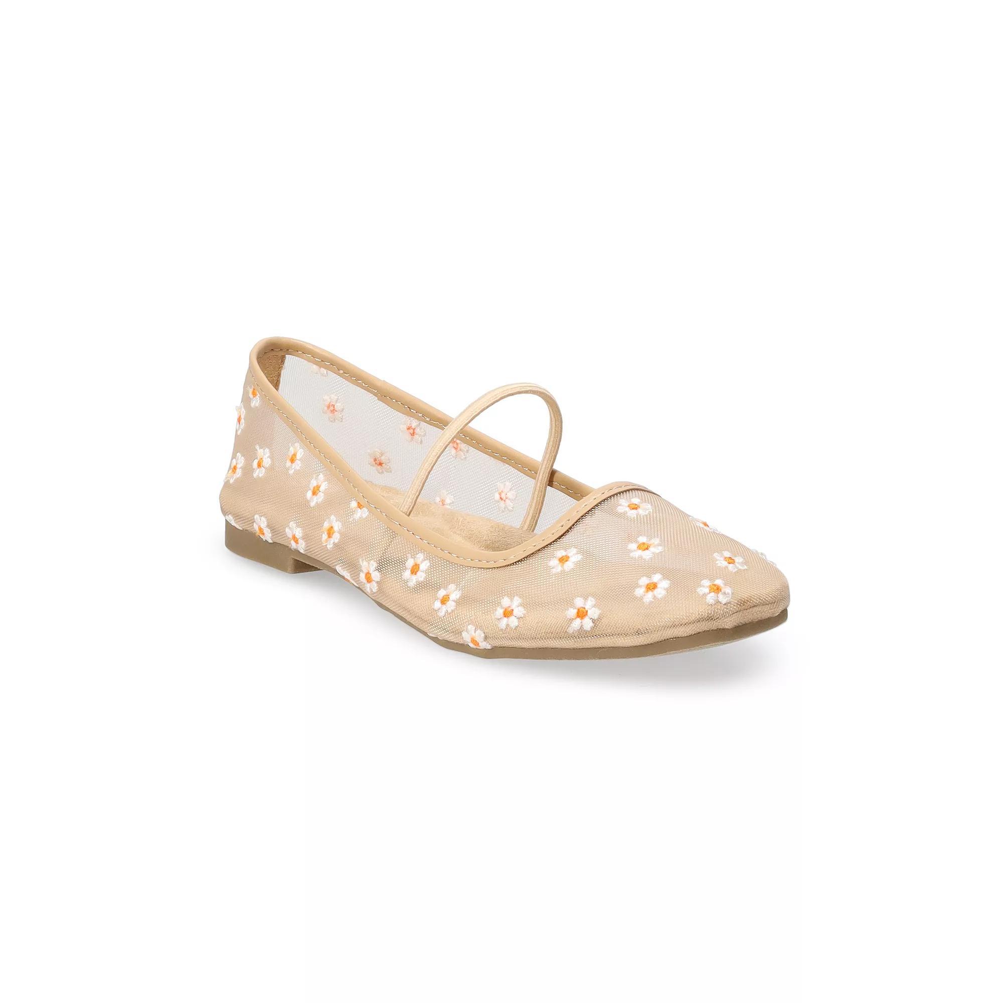 SO® Kendyll Women's Mary Jane Flats, Size: 7, Floral Product Image