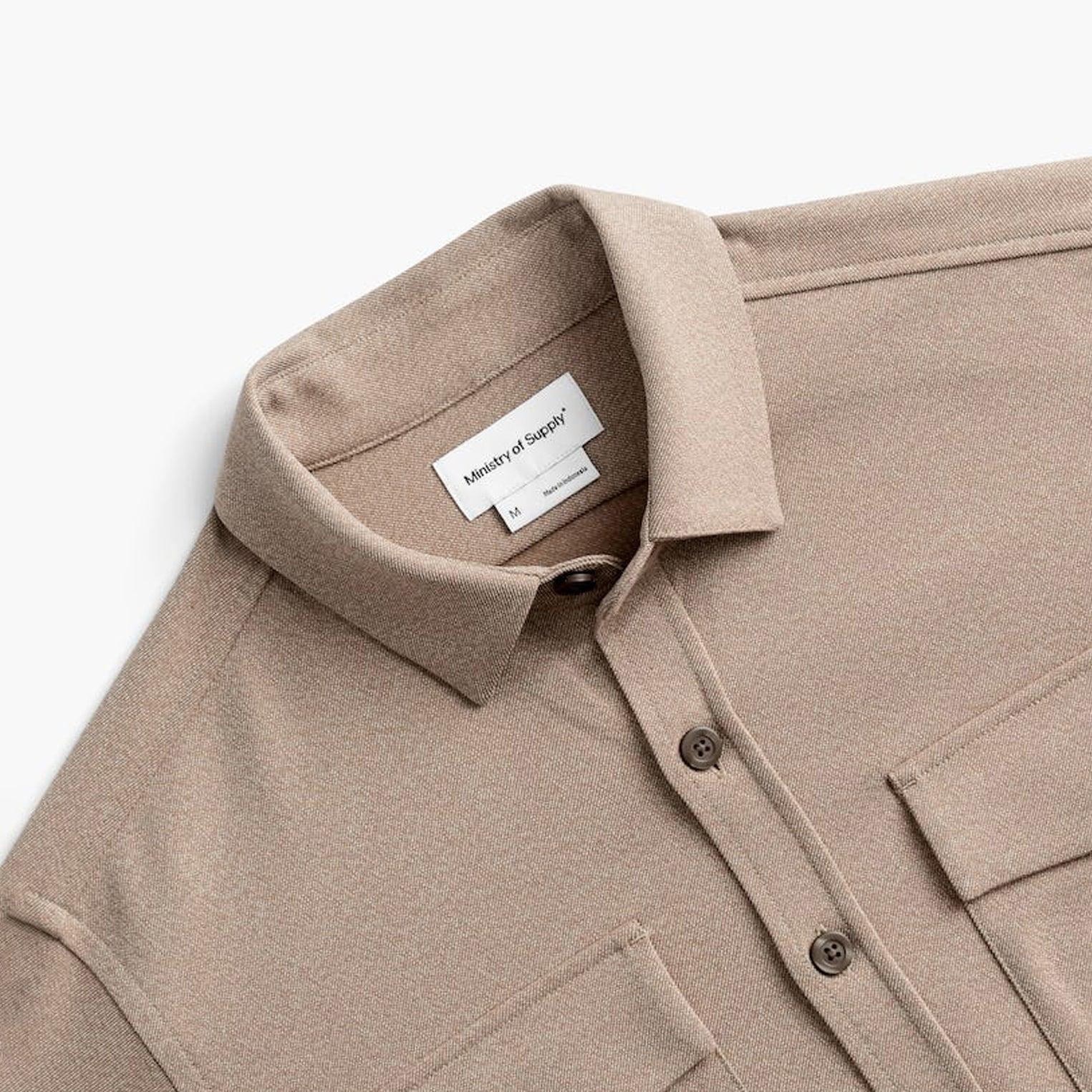 Men's Fusion Overshirt - Oatmeal Tweed Male Product Image