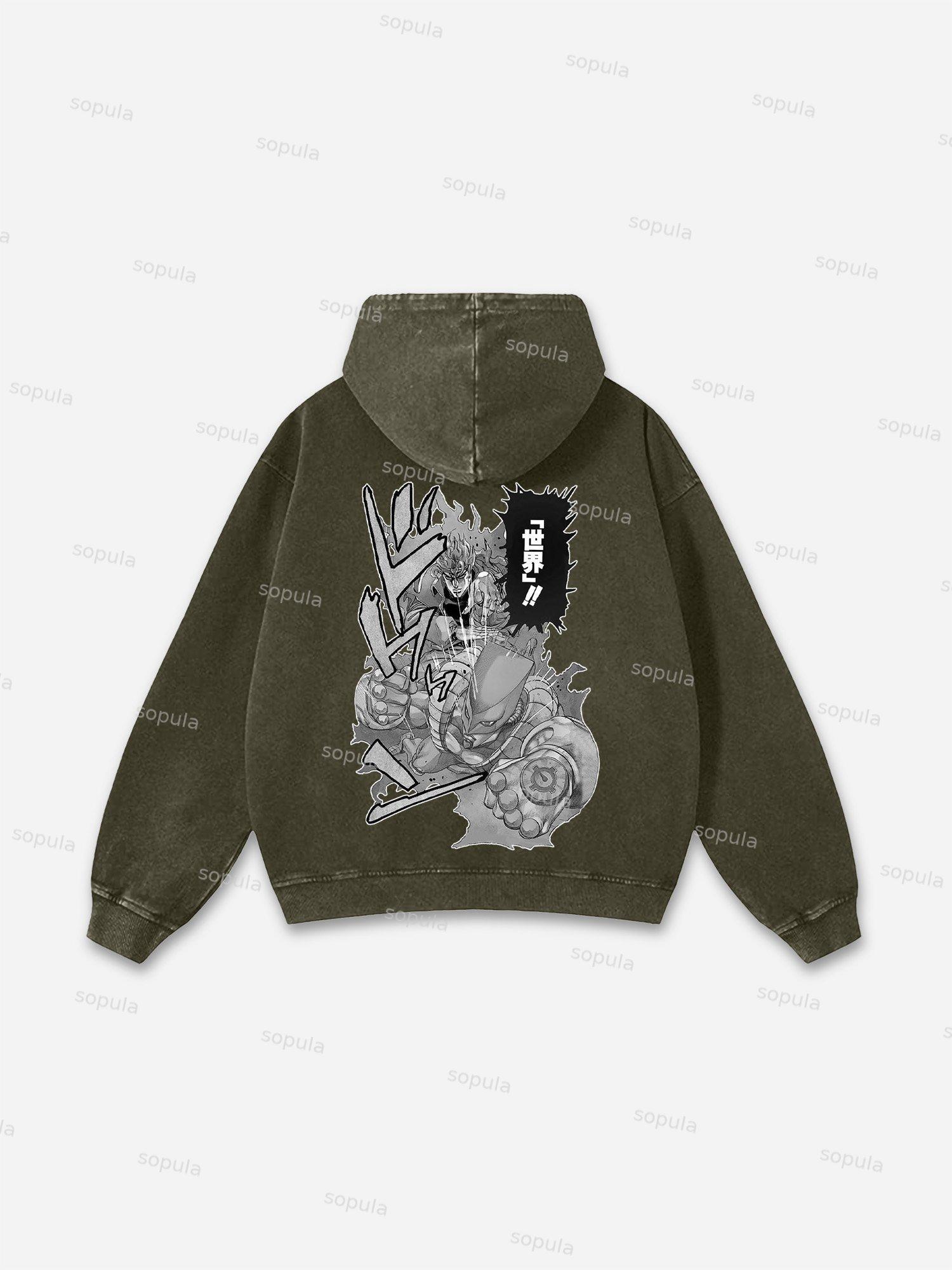 Vintage The Illest Villain Mf Doom Graphic Washed Hoodie Product Image