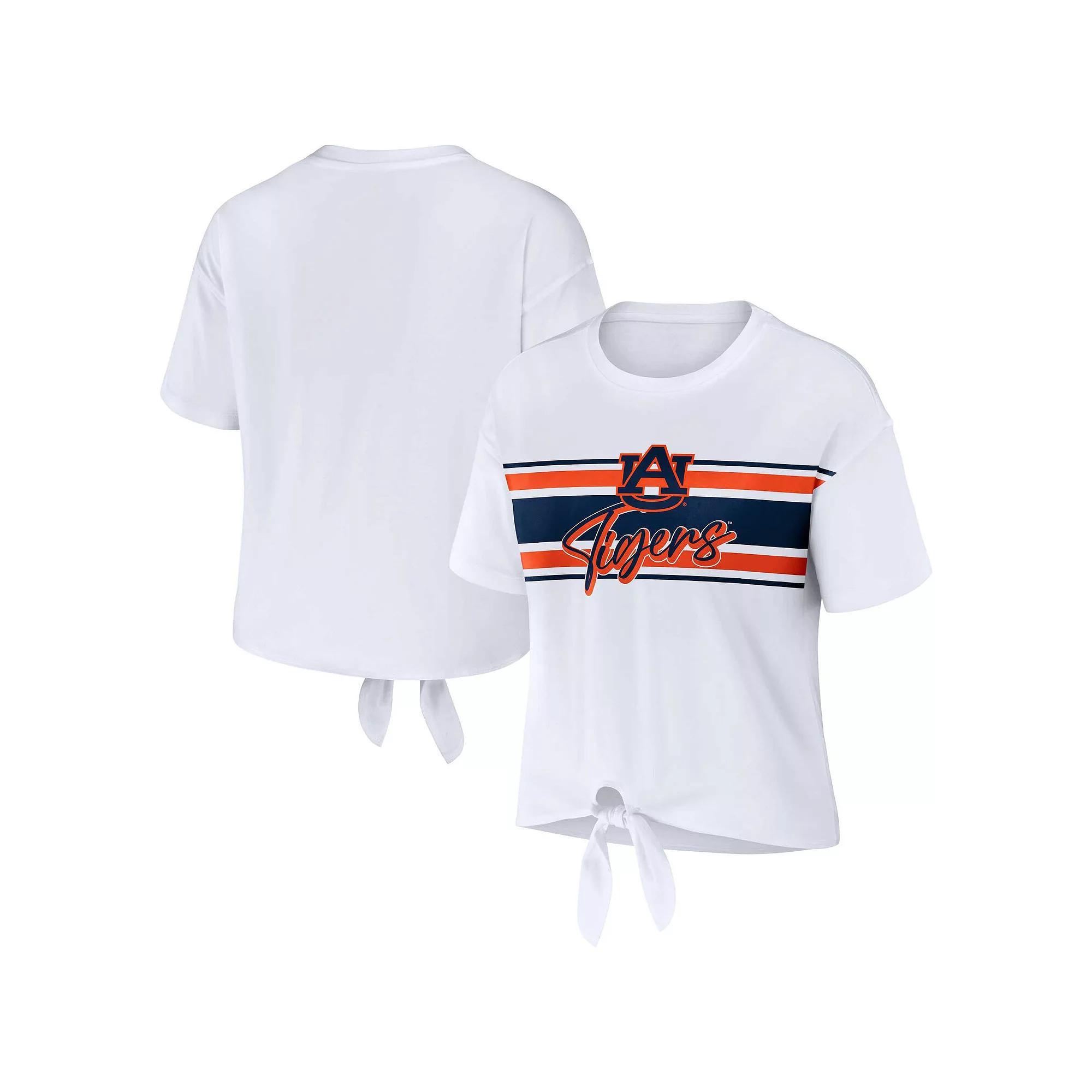 Womens WEAR by Erin Andrews New Orleans Saints Front Tie Retro T-Shirt Product Image