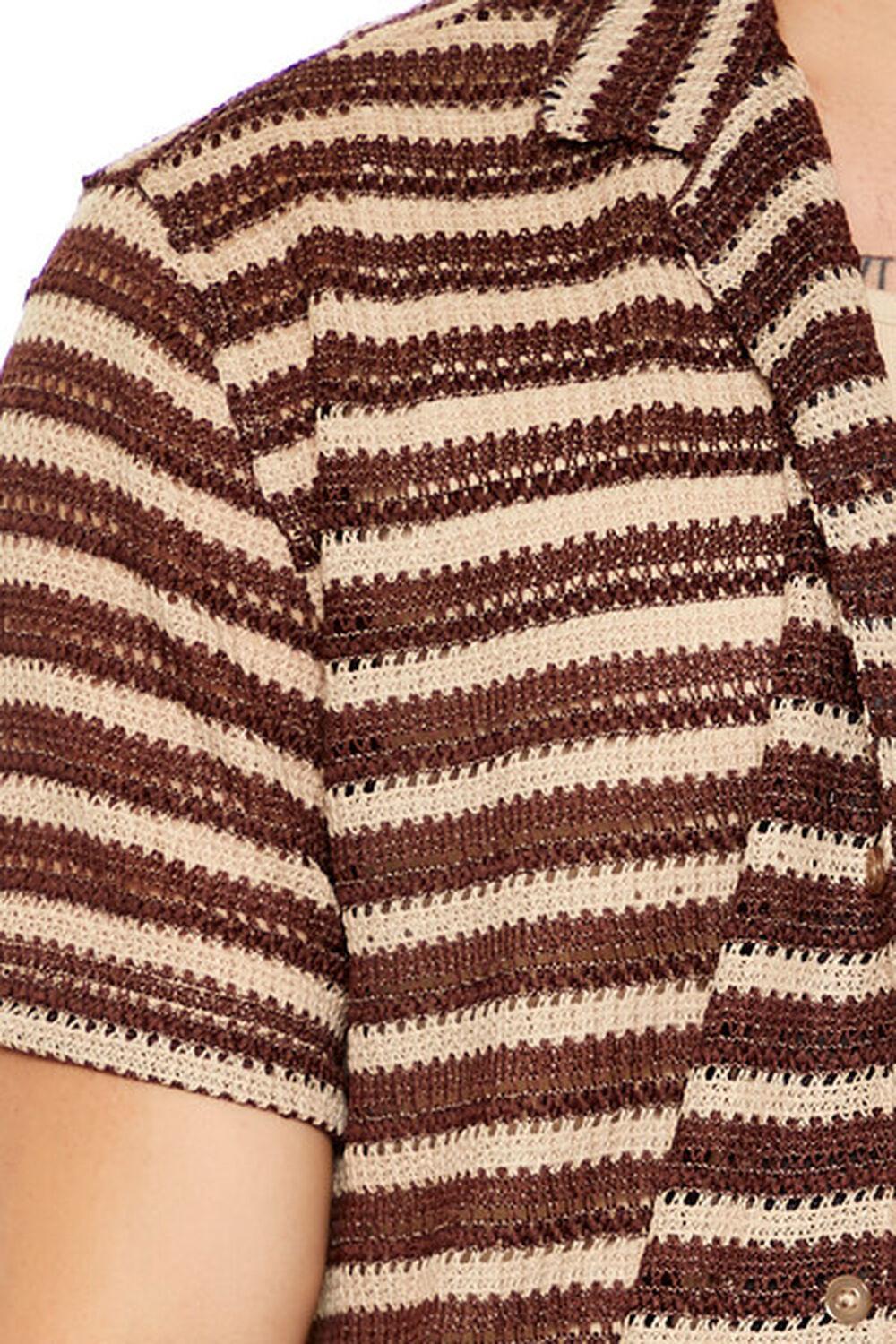 Crochet Striped Shirt | Forever 21 Product Image