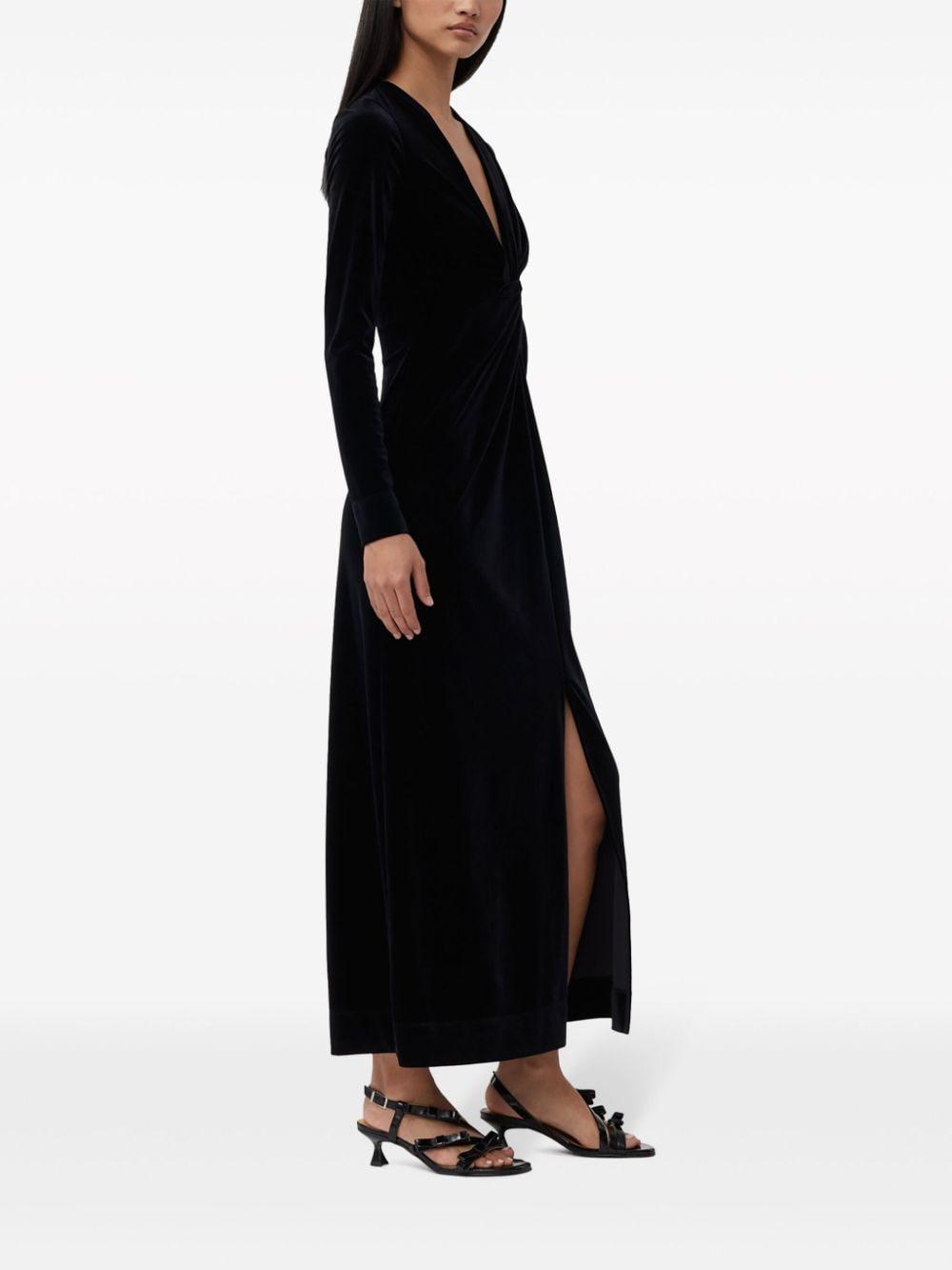 Gerafftes Samtkleid Product Image