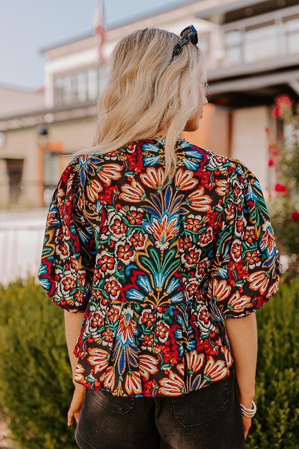 Tropical Dream Front Tie Top Product Image