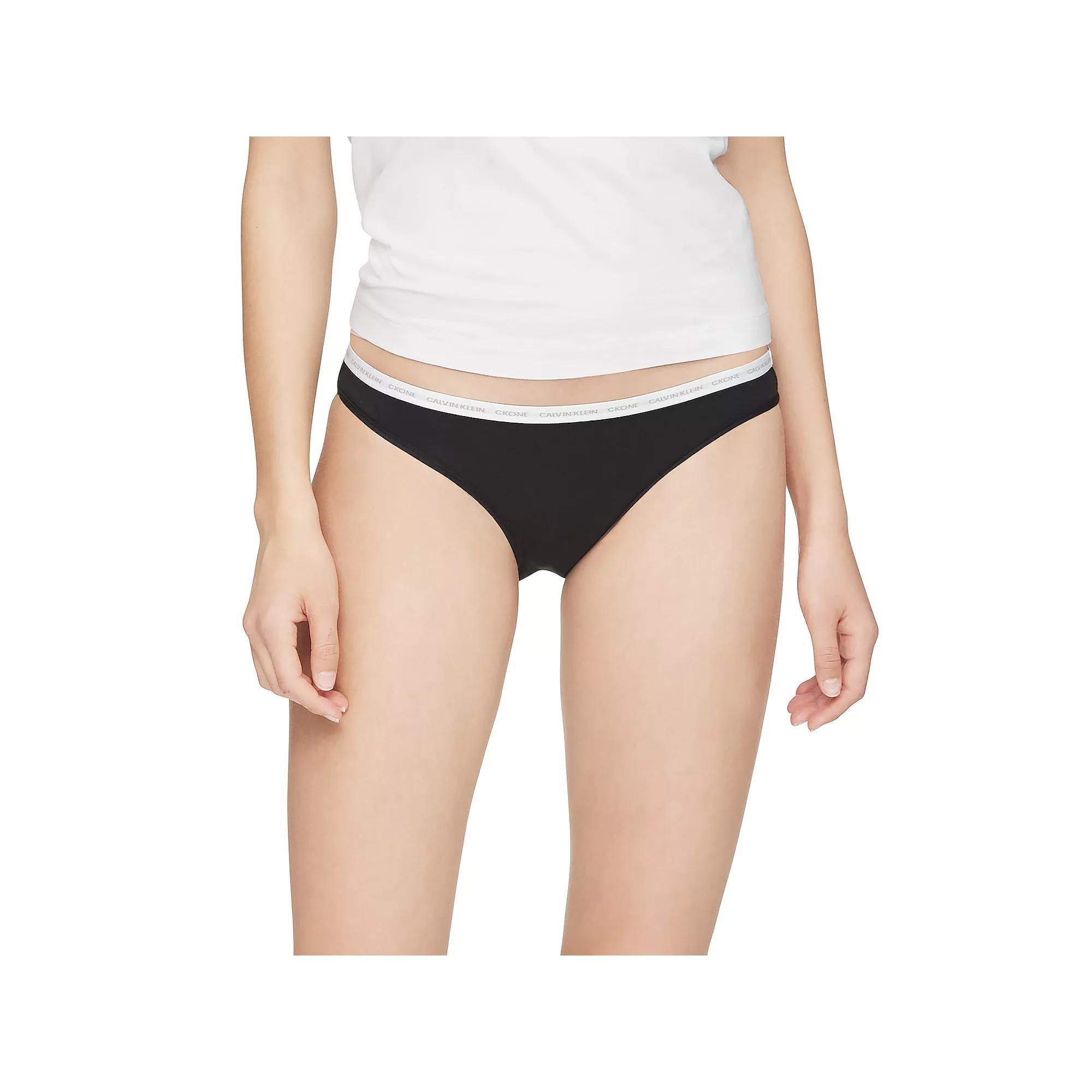 Women's Calvin Klein CK One Bikini Panty QD3785, Size: XL, Grey Gray Product Image