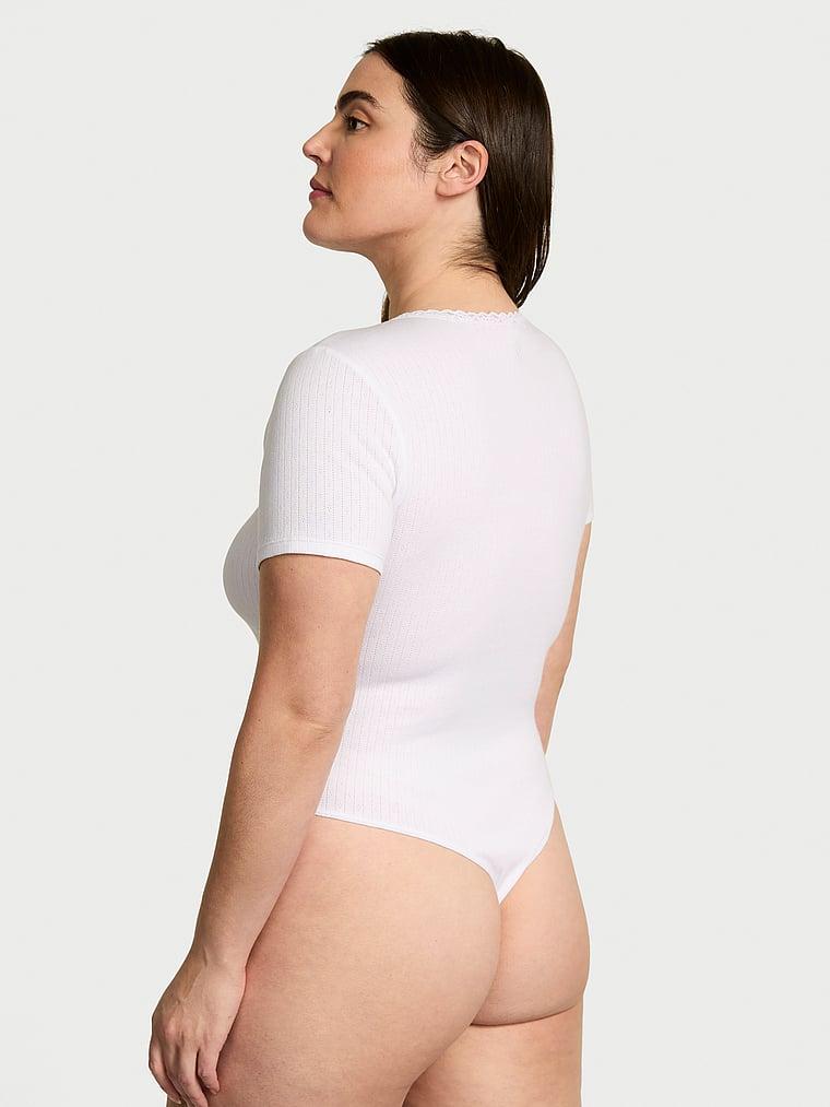 Pointelle Modal Short-Sleeve Bodysuit Product Image