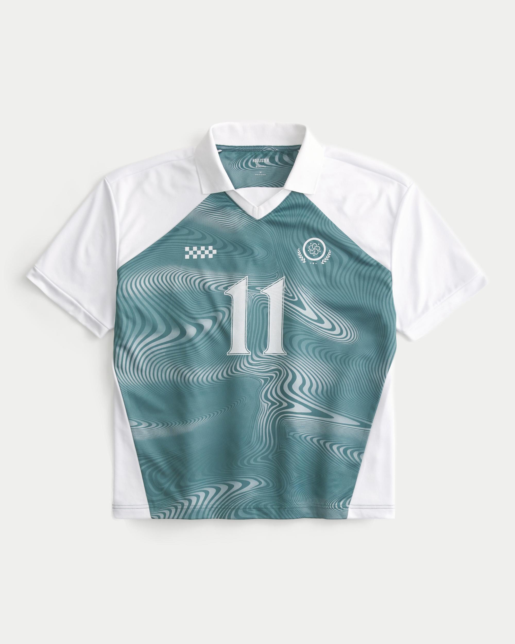 Boxy Number Graphic Soccer Jersey Product Image