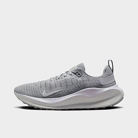 Nike Womens Nike React Infinity Run Flyknit 4 - Womens Running Shoes Light Smoke Grey/Summit White/Barely Grape Product Image