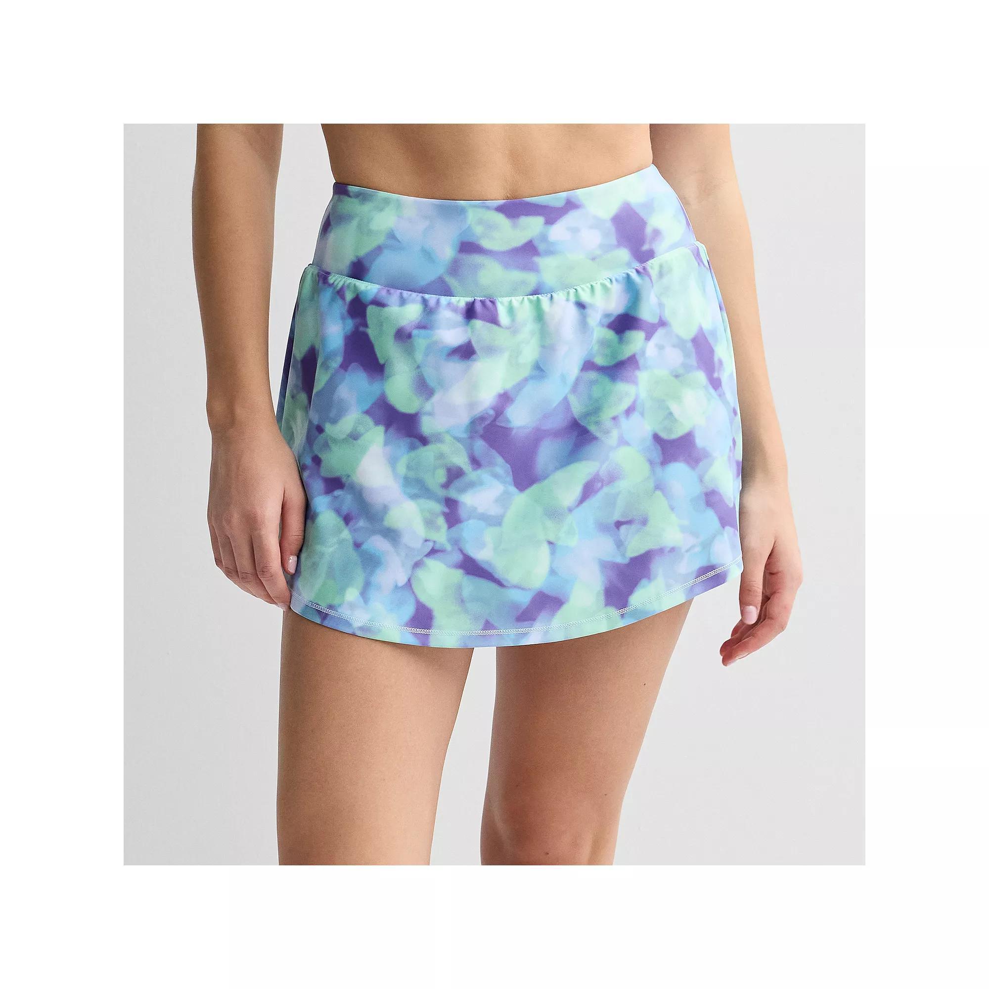 Women's Tek Gear® Ultrastretch Sun Gear Skort, Size: XL, Green Flittering Product Image