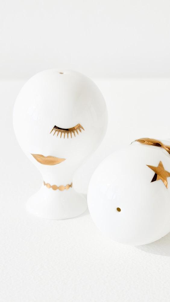 Jonathan Adler Gilded Mr. and Mrs. Muse Salt and Pepper Set | Shopbop Product Image