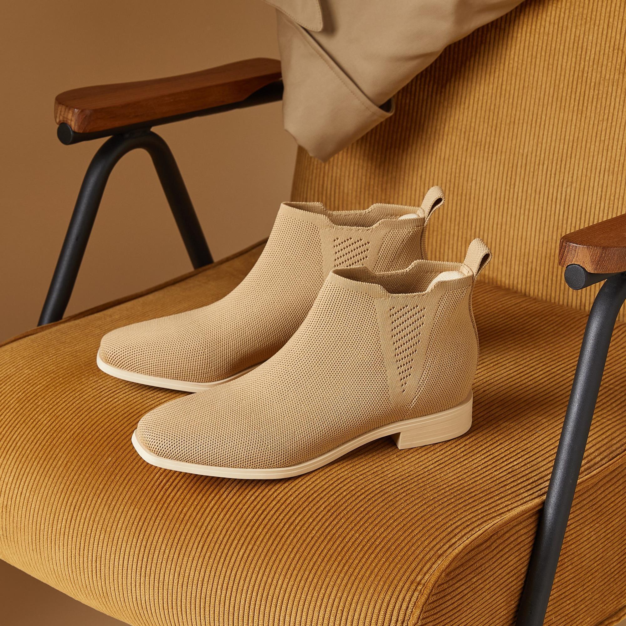 Slip-On Square-Toe Ankle Chelsea Boots (Ryan Slip-On) Product Image