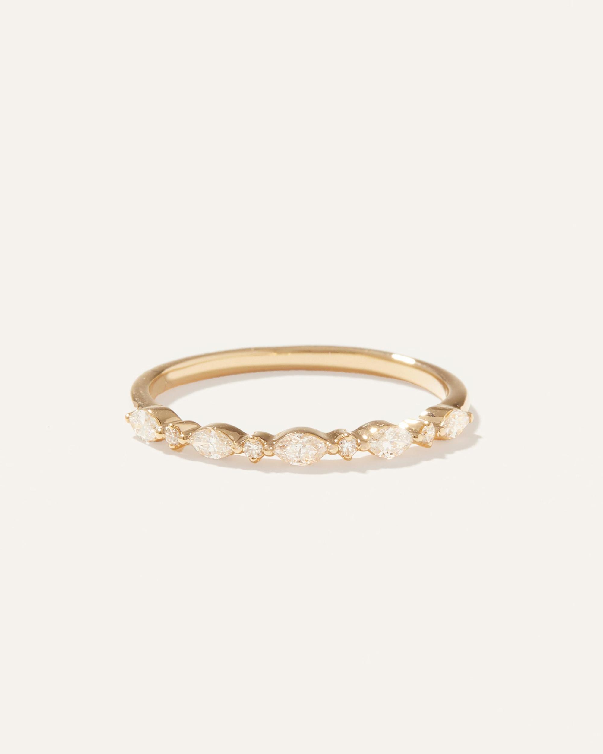 Diamond Alternating Marquise & Round Band Product Image