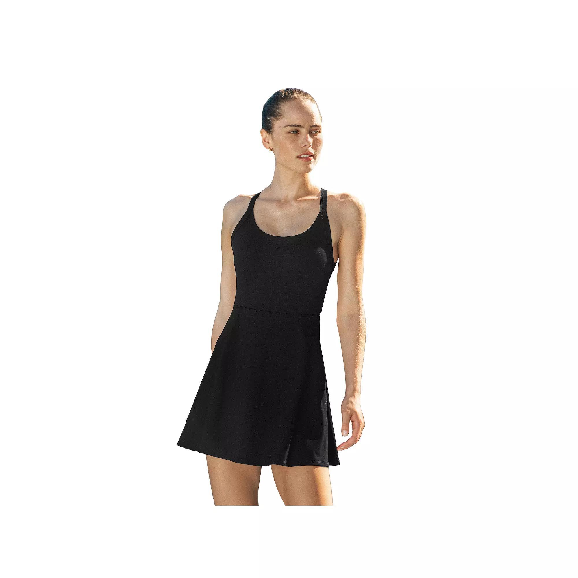 Cupshe Womens Cutout Back Sleeveless Scoopneck Training Dress Product Image