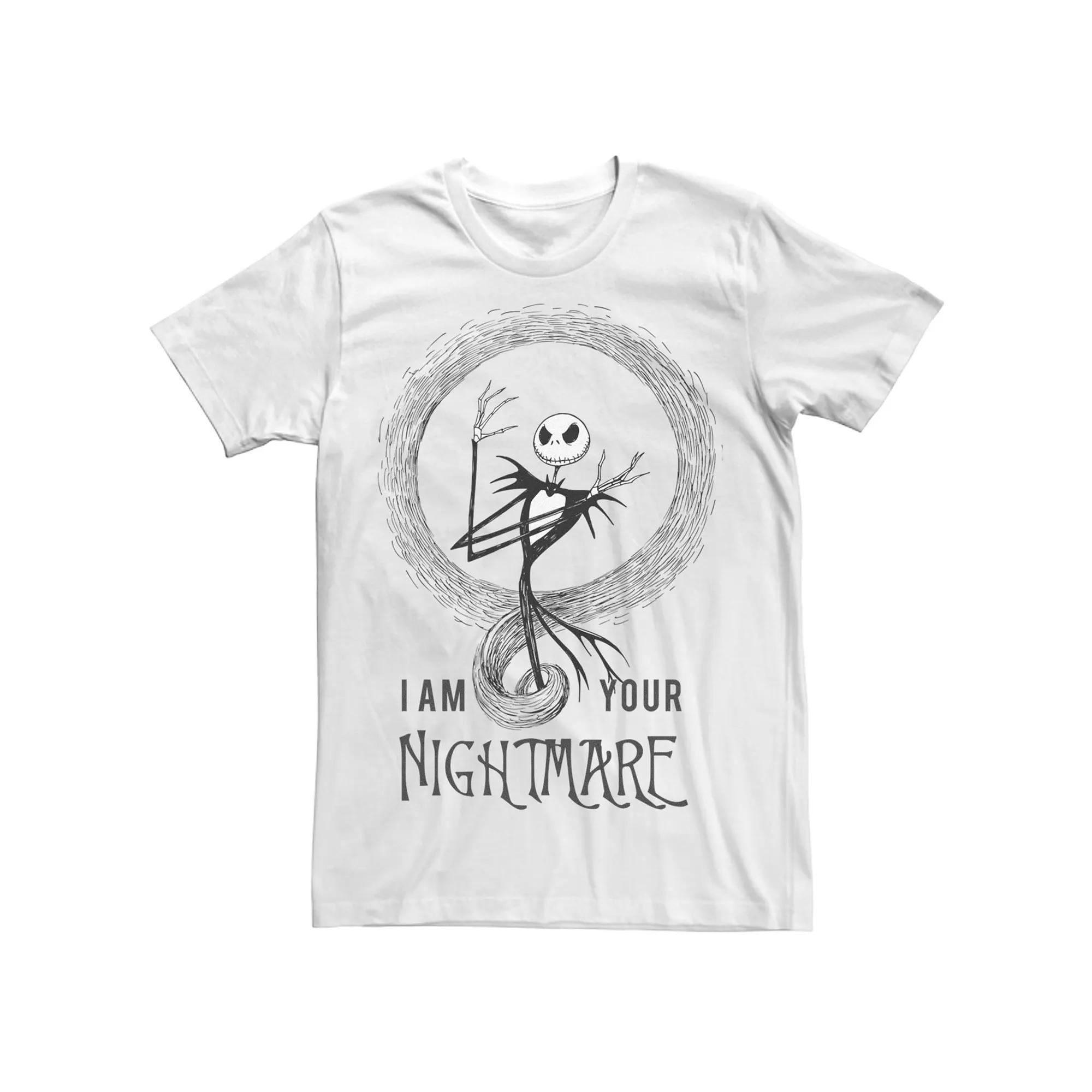 Disney's The Nightmare Before Christmas Jack Skellington I Am Men's Tee, Size: XL, White Product Image