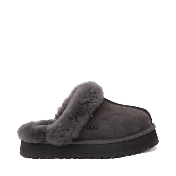 Disquette Suede & Shearling Platform Slippers Product Image