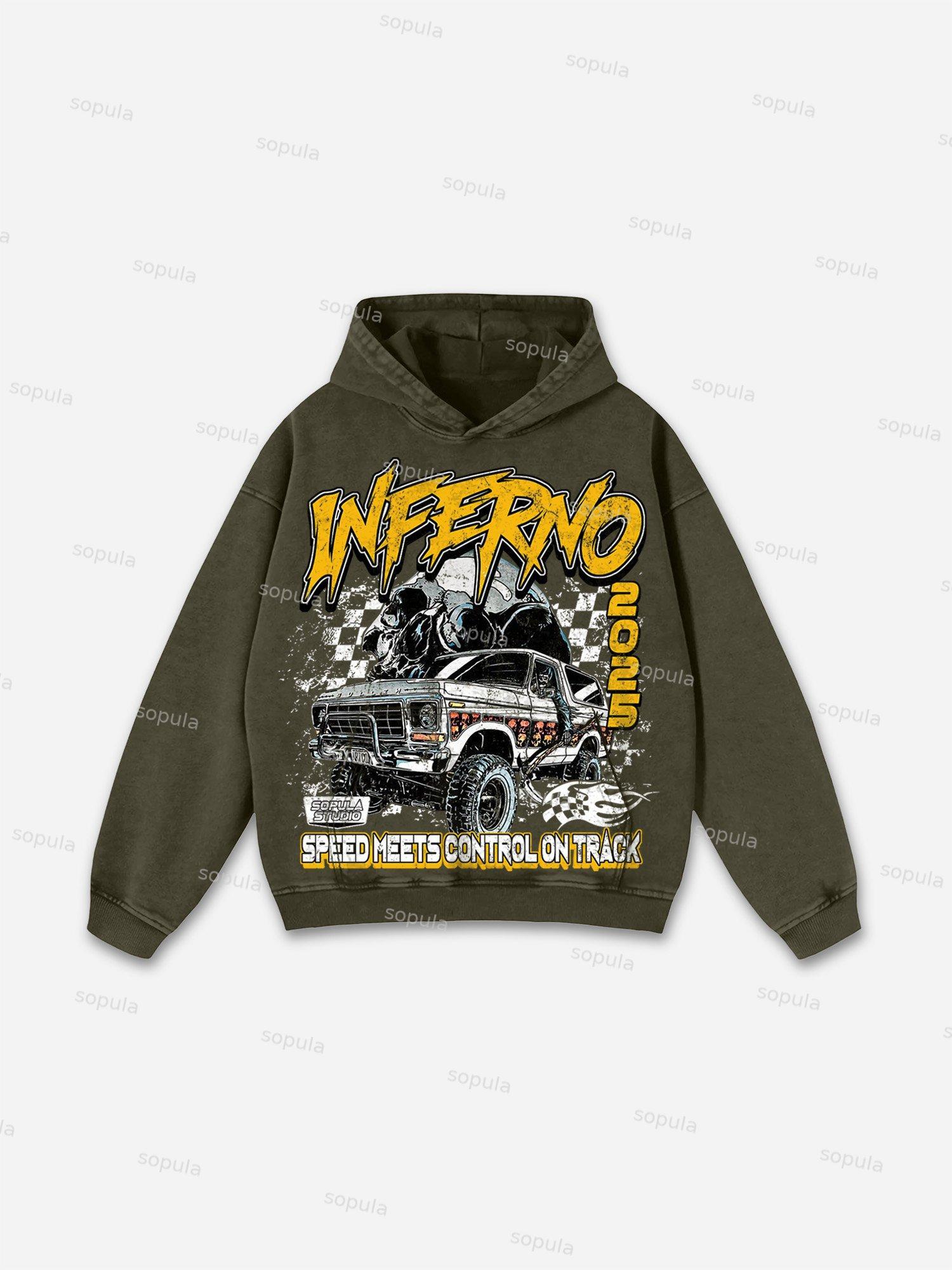 Men's Vintage Street Over Matter Graphic Washed Hoodie Product Image