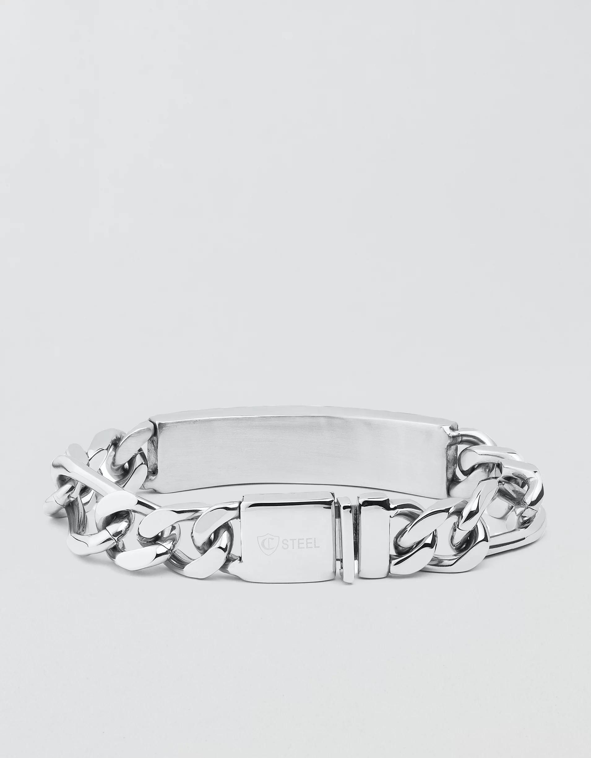 West Coast Jewelry Engravable ID Chain Bracelet Product Image