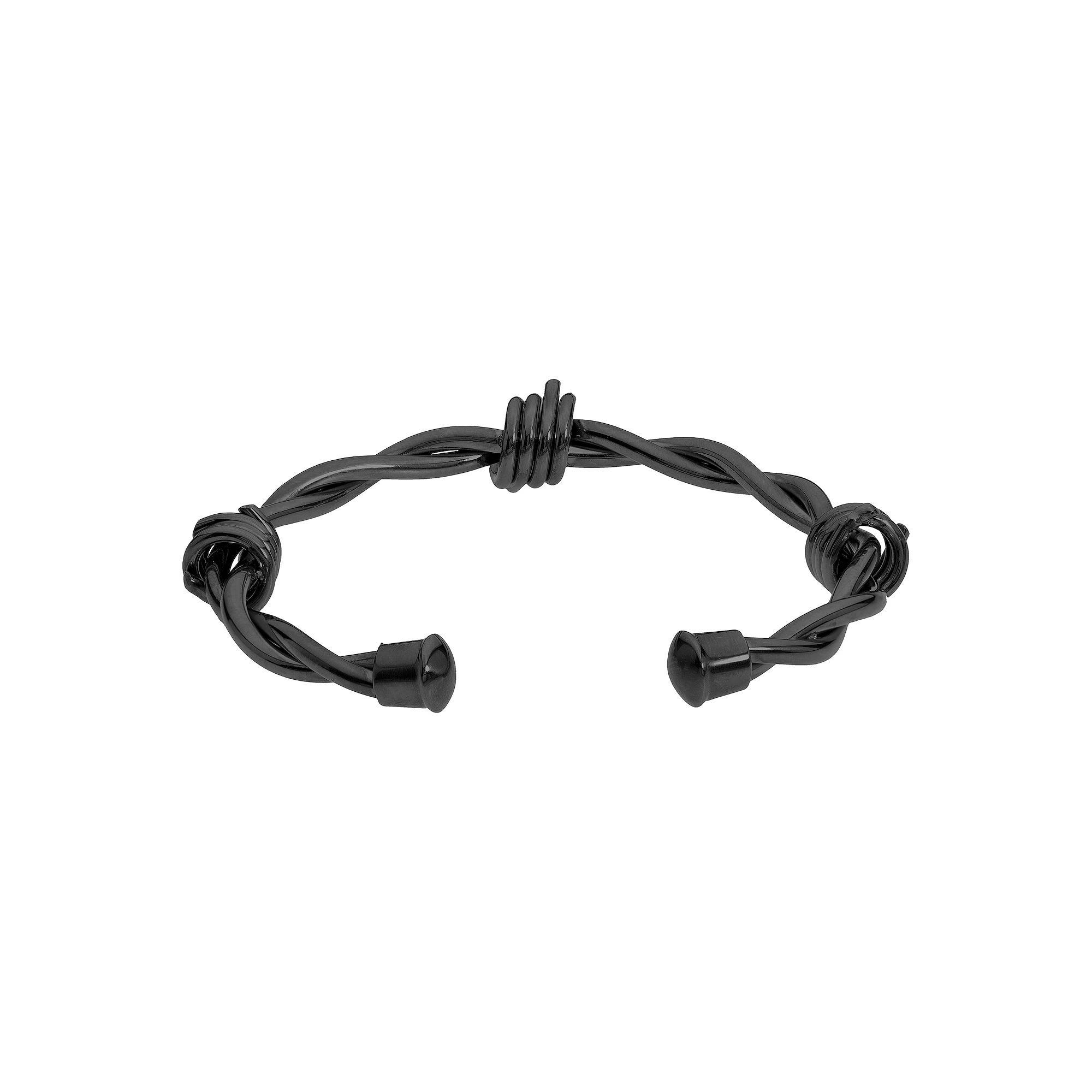 LYNX Stainless Steel Men's Cuff Bangle Bracelet, Size: 8.25" Product Image