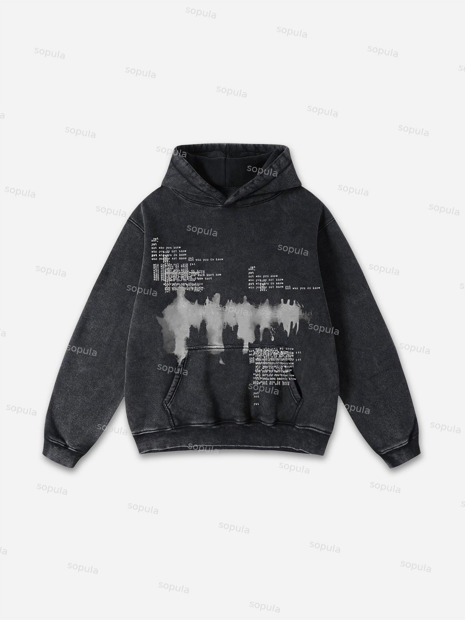 Sopula Child Of God Print Acid Washed Hoodie Product Image