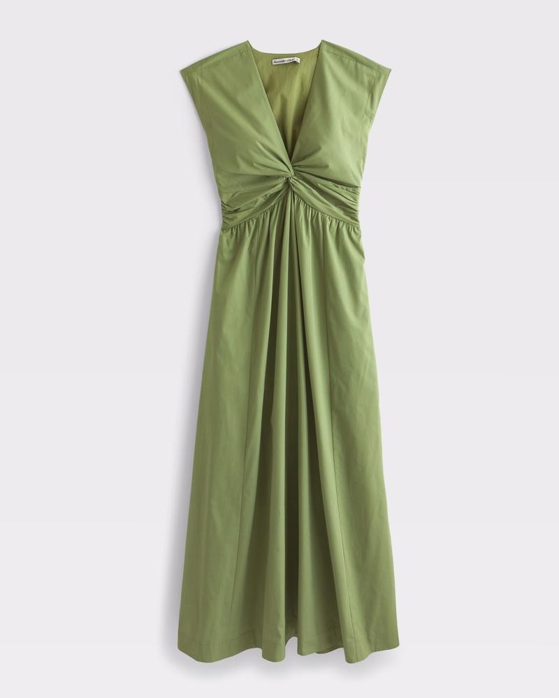 Twist-Front Maxi Dress Product Image