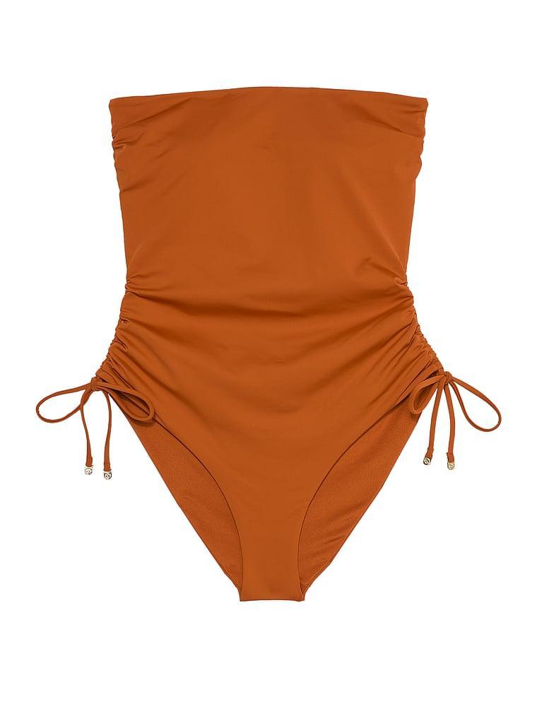 Essential Strapless Ruched One-Piece Swimsuit Product Image