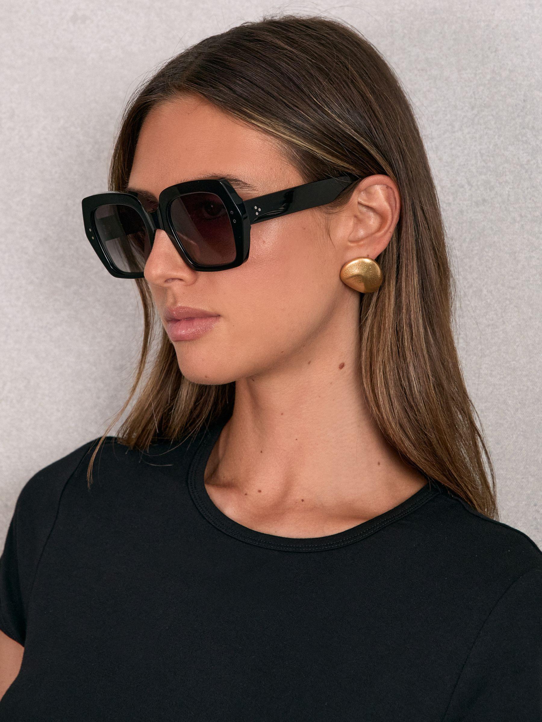 Monokel Oversized Eyewear Sunglasses in Black Product Image