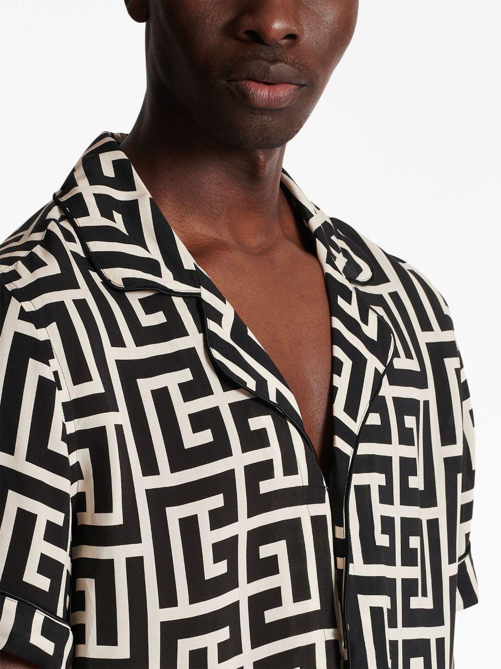 monogram-print pyjama top Product Image