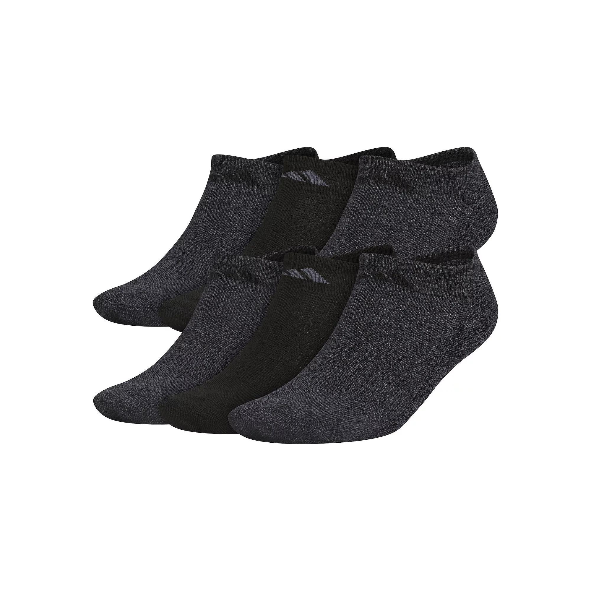 Men's adidas 6-pack Athletic Cushioned No-Show Socks, Size: 8-12, Gray Marl Product Image