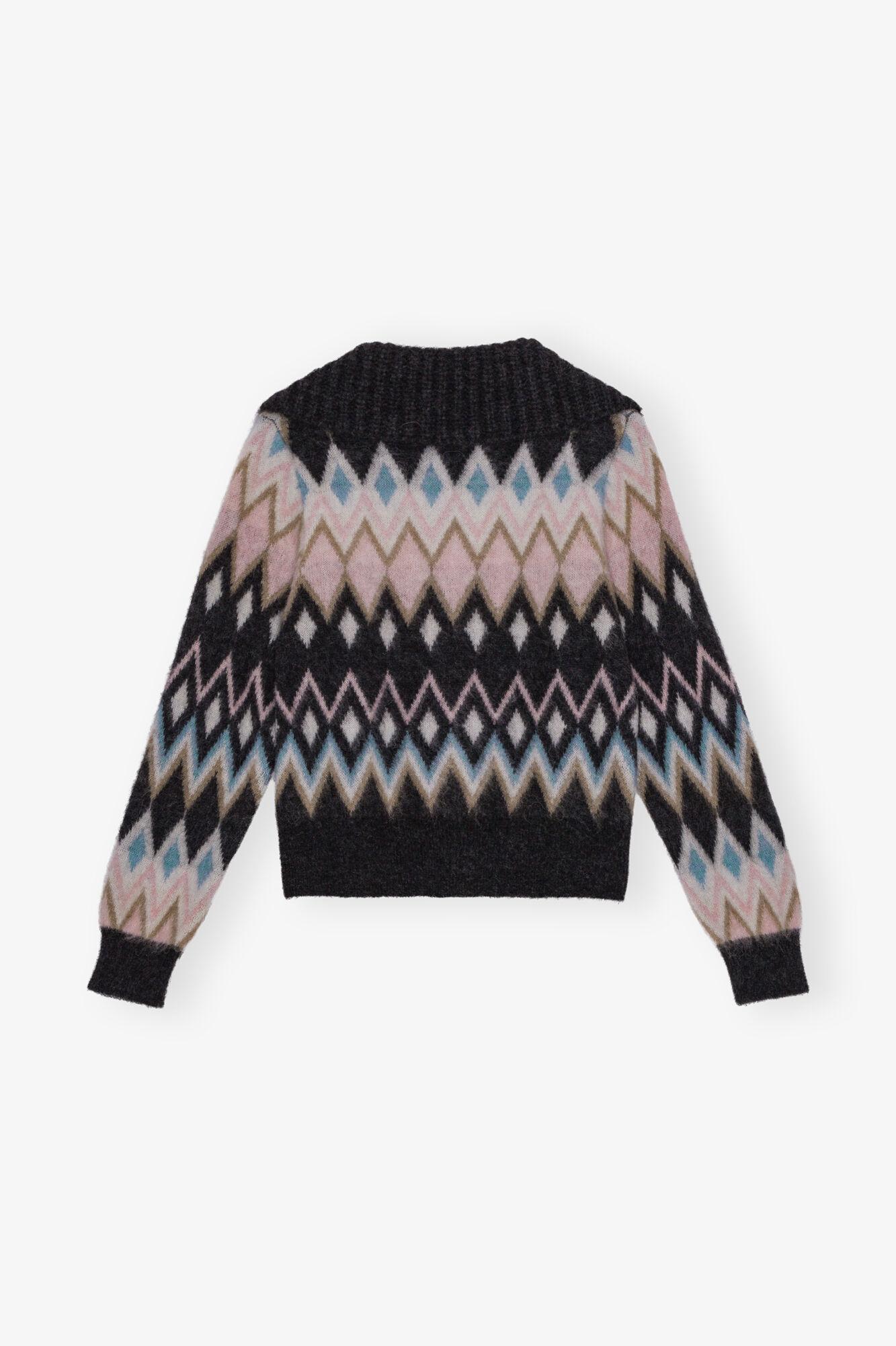 Multicolor Fine Brushed Alpaca Cardigan Product Image