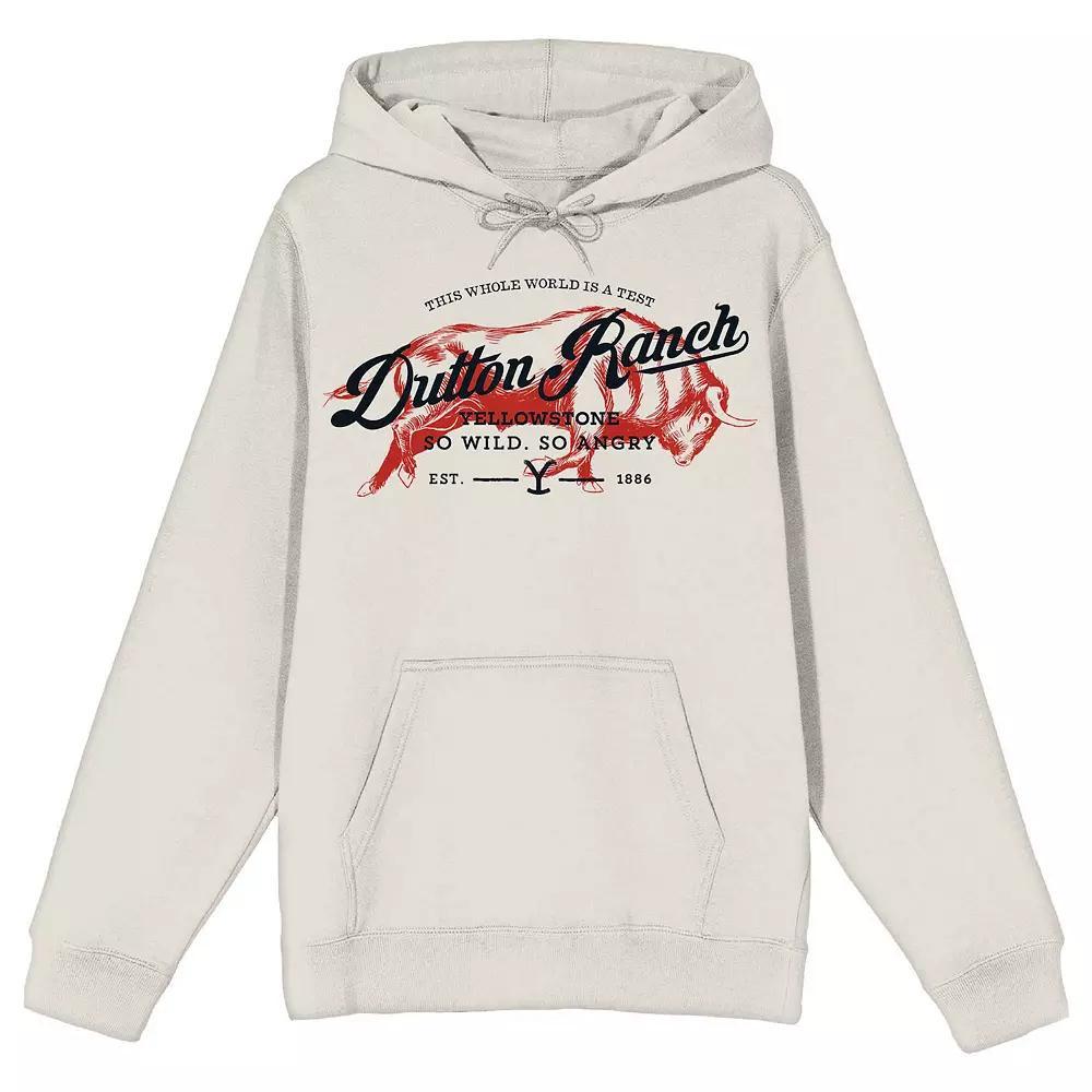Men's Yellowstone Dutton Ranch Art Hoodie, Size: XXL, White Product Image