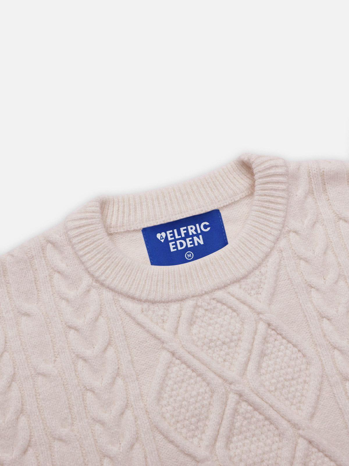 Aelfric Eden Retro 90s Cable-Knit Sweater Product Image