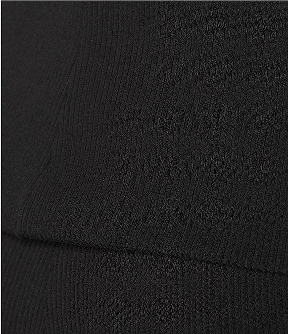 Honey & Sparkle Ribbed Mid Rise Fold Over Flare Leggings Product Image