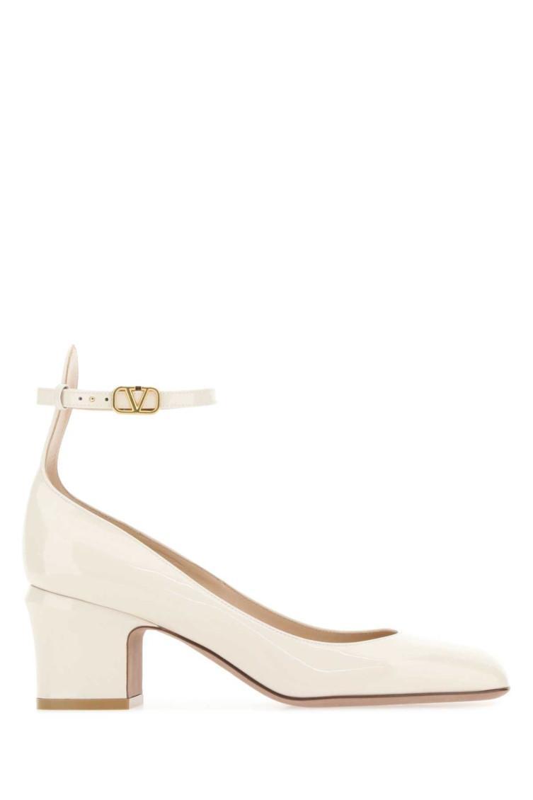 VALENTINO GARAVANI Tan-go 60mm Patent-leather Pumps In Neutrals Product Image