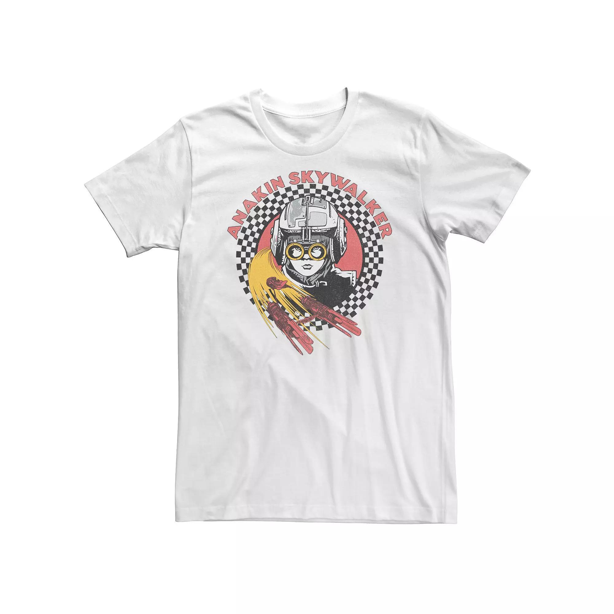 Big & Tall Star Wars Anakin Pod Racer Portrait Tee, Men's, Size: XL Tall, White Product Image