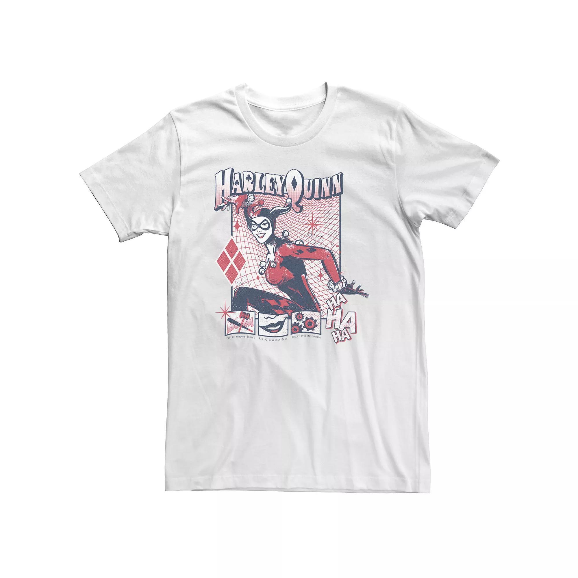 Big & Tall DC Comics Batman Harley Quinn Trip Tee, Men's, Size: XL Tall, White Product Image