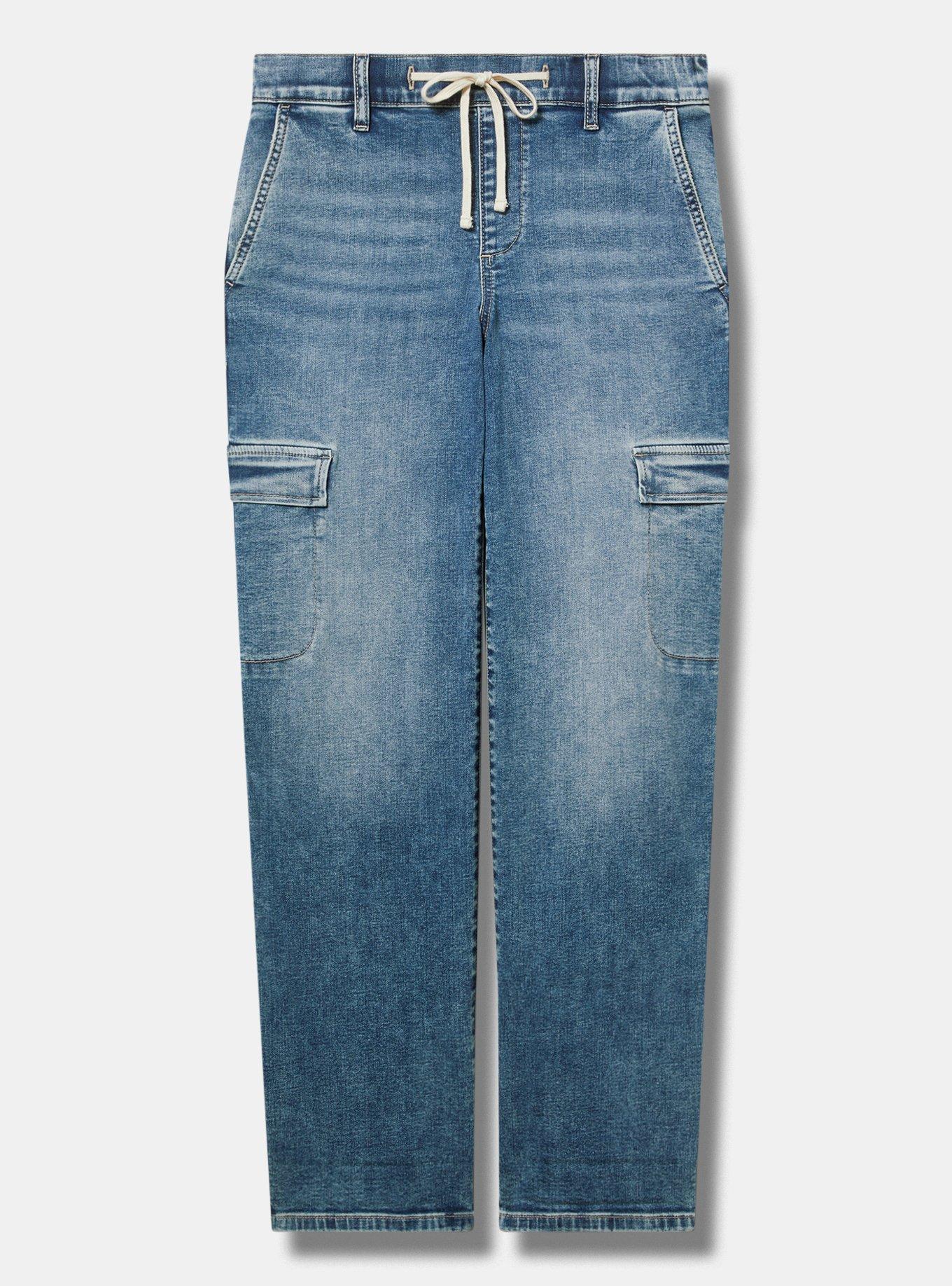 Weekend Mid-Rise Boyfriend Cargo Jean Product Image