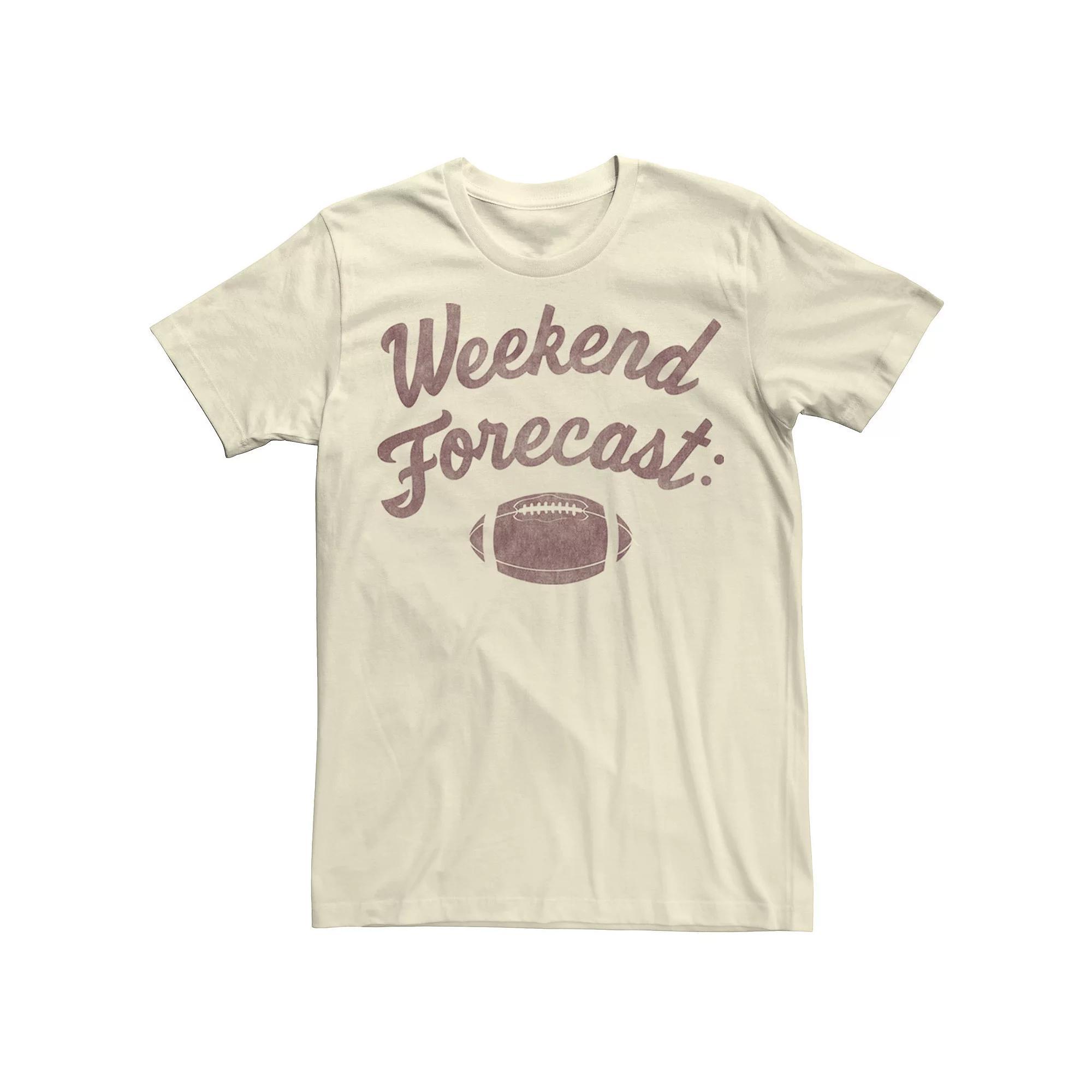 Mens Weekend Forecast Football Stamp Tee Product Image