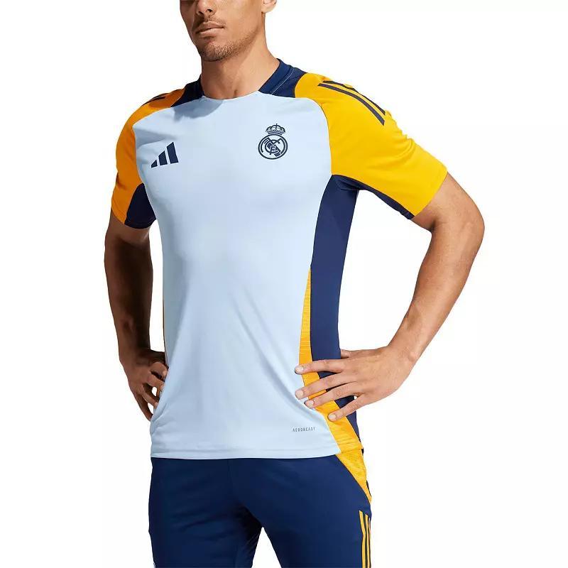 Mens adidas Light Blue Real Madrid 2024/25 AEROREADY Training Jersey Product Image