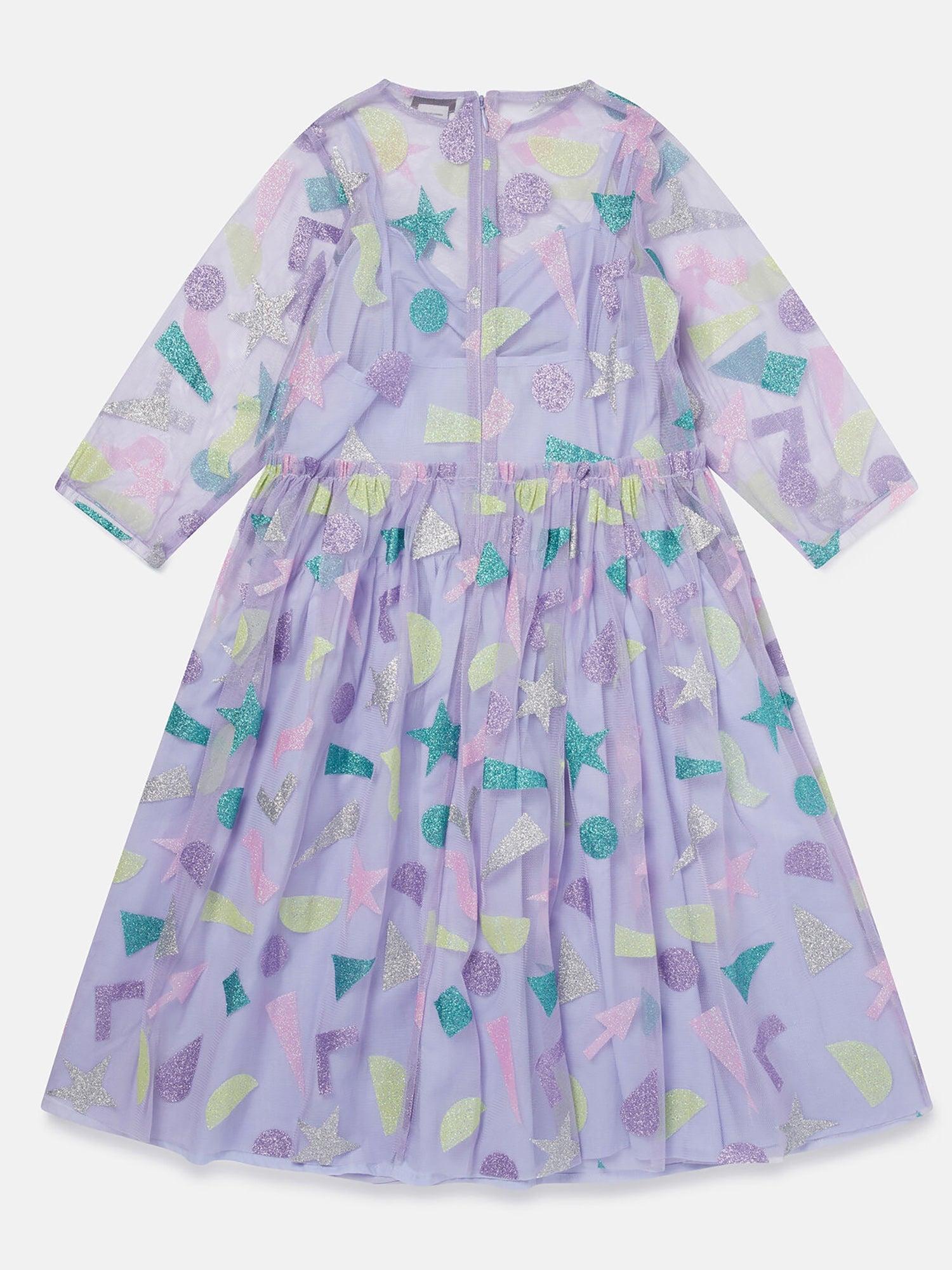 Stella McCartney Glitter Patch Tulle Dress Product Image