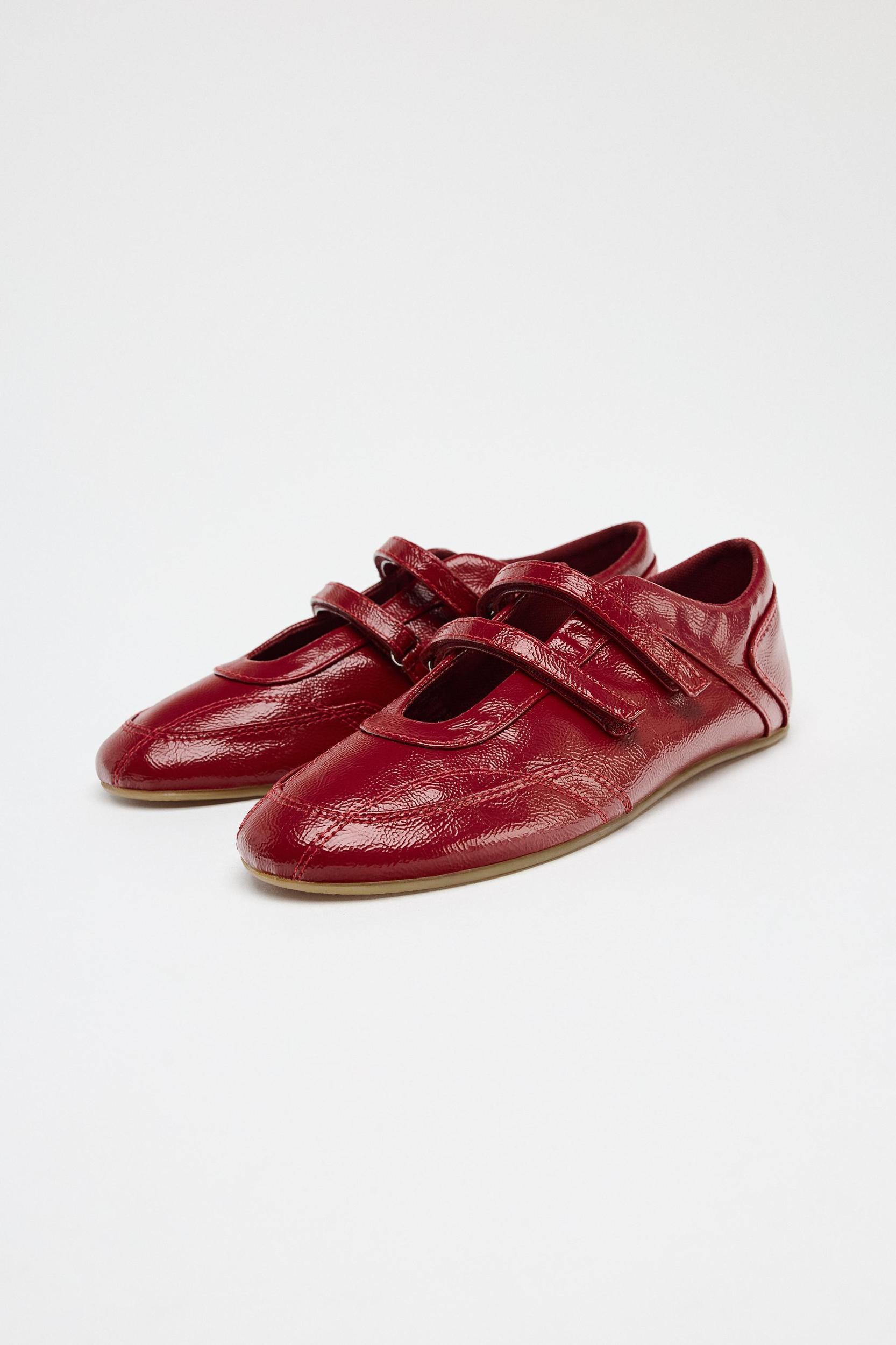 PATENT DOUBLE STRAP BALLET FLATS Product Image