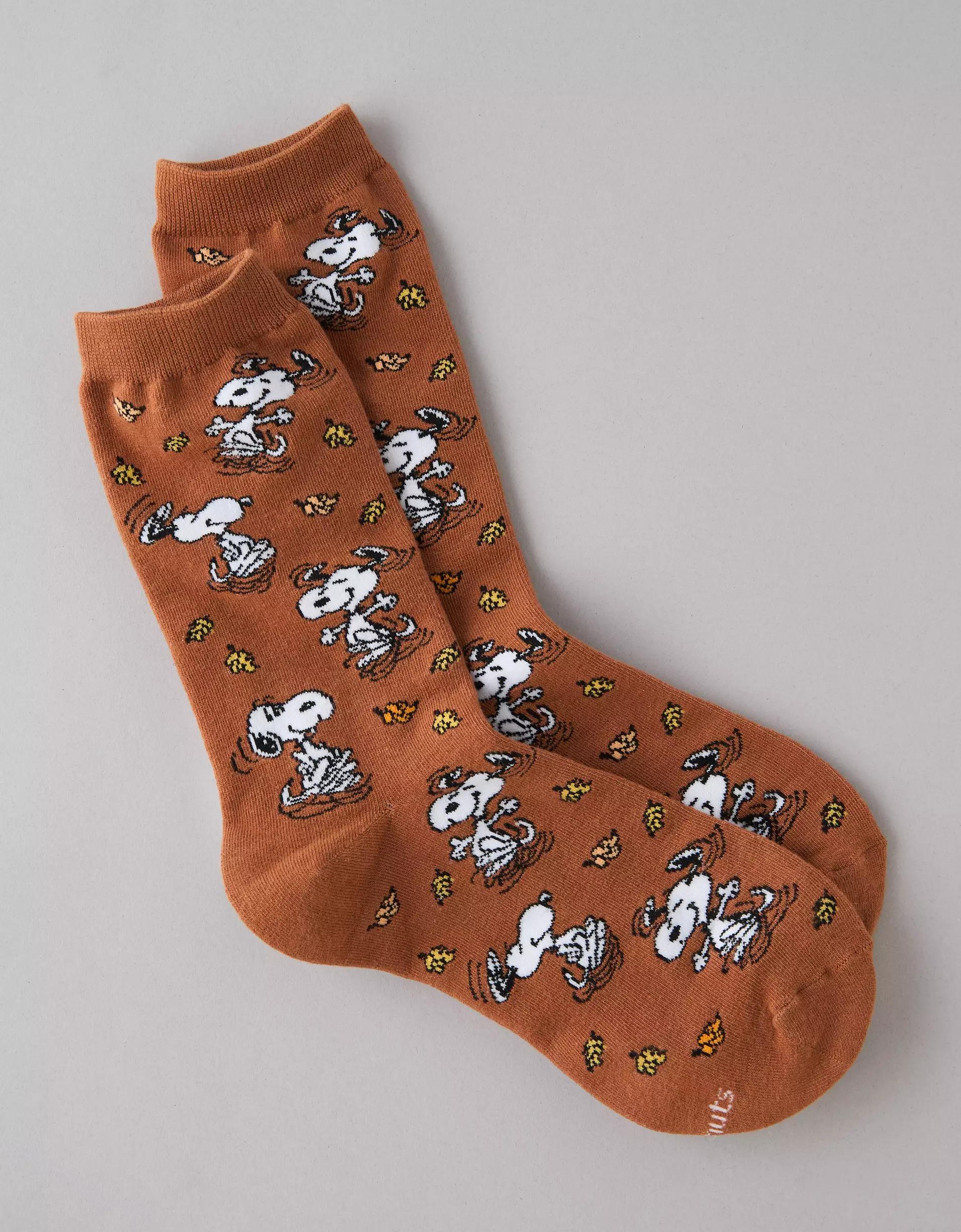 AE Snoopy Fall Crew Socks Product Image