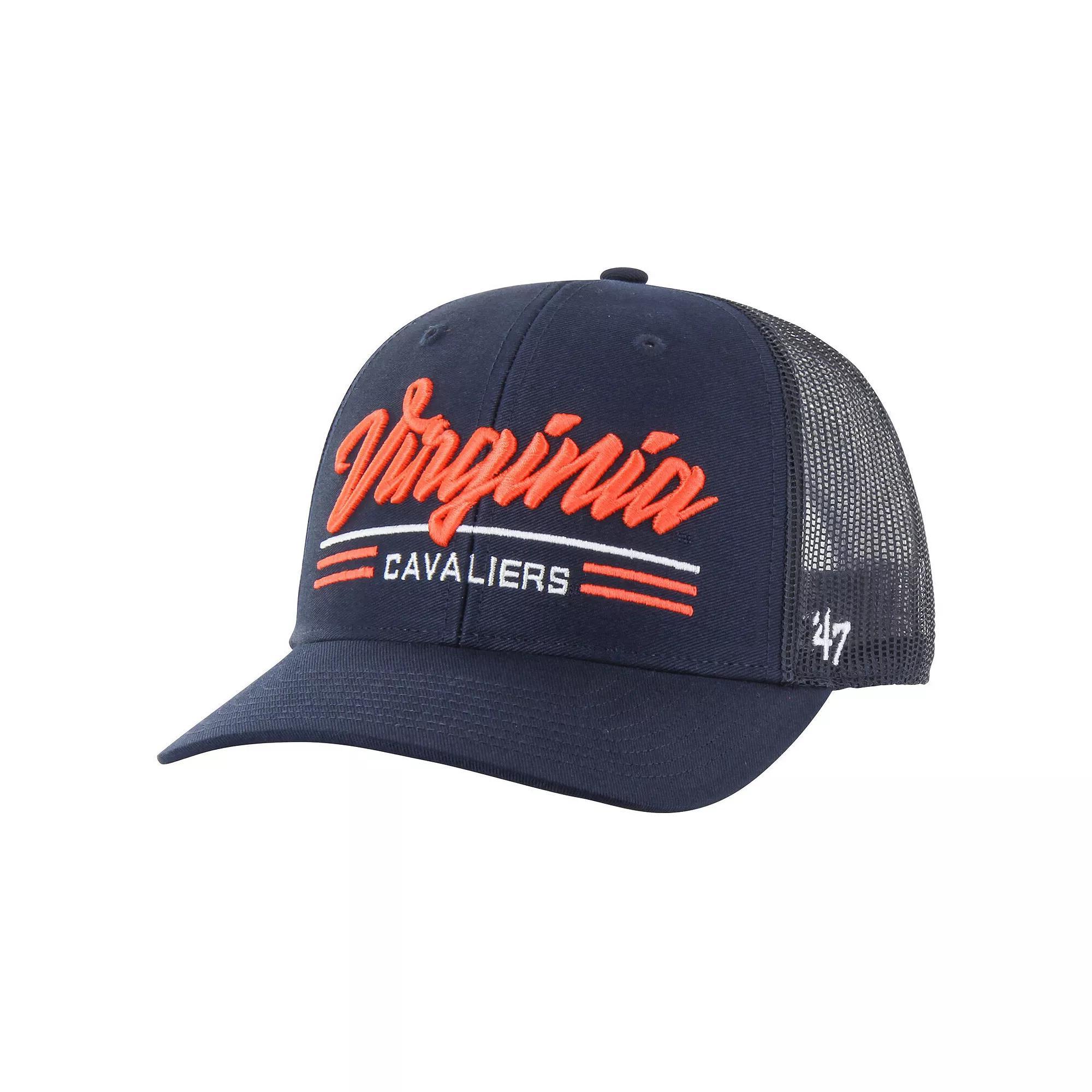 Mens 47 Virginia Cavaliers Garner Trucker Adjustable Hat, Blue Product Image