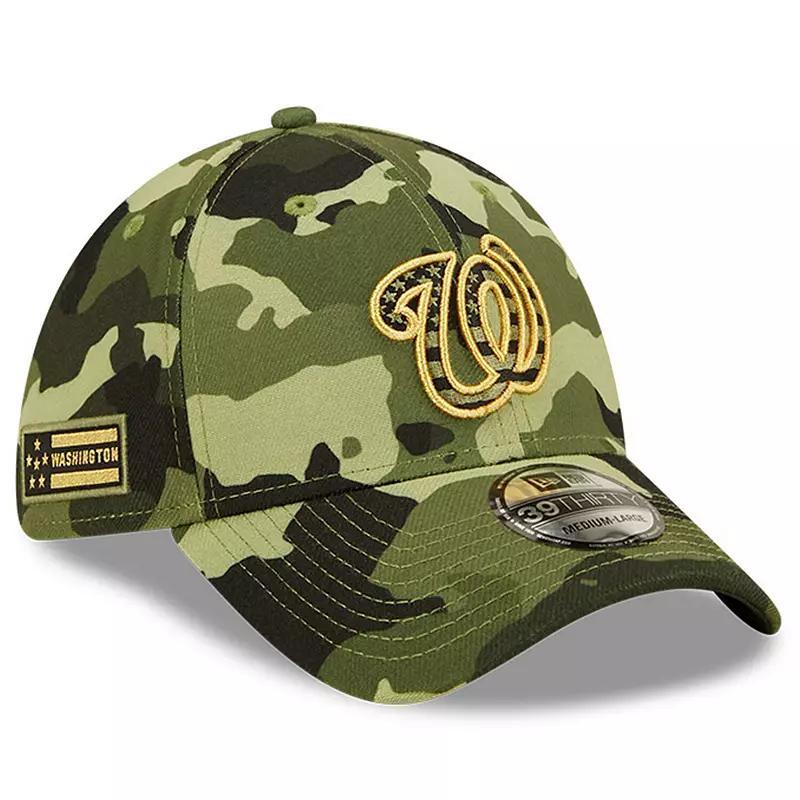 Mens New Era Camo Washington Nationals 2022 Armed Forces Day 39THIRTY Flex Hat Product Image