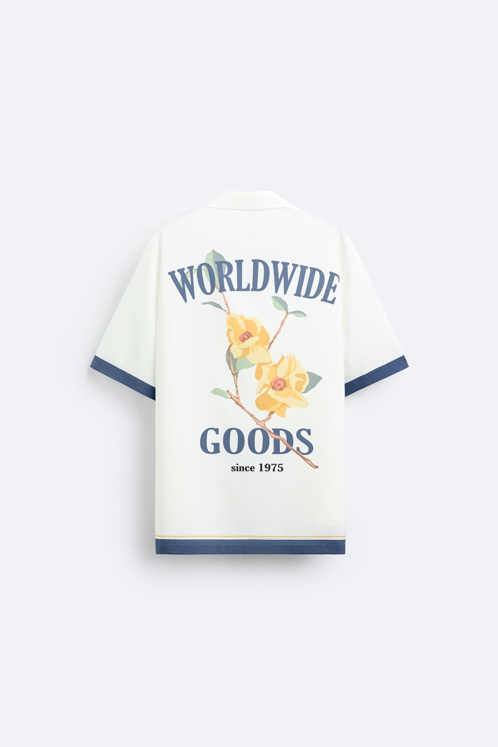 SATIN EFFECT CONTRAST SHIRT Product Image