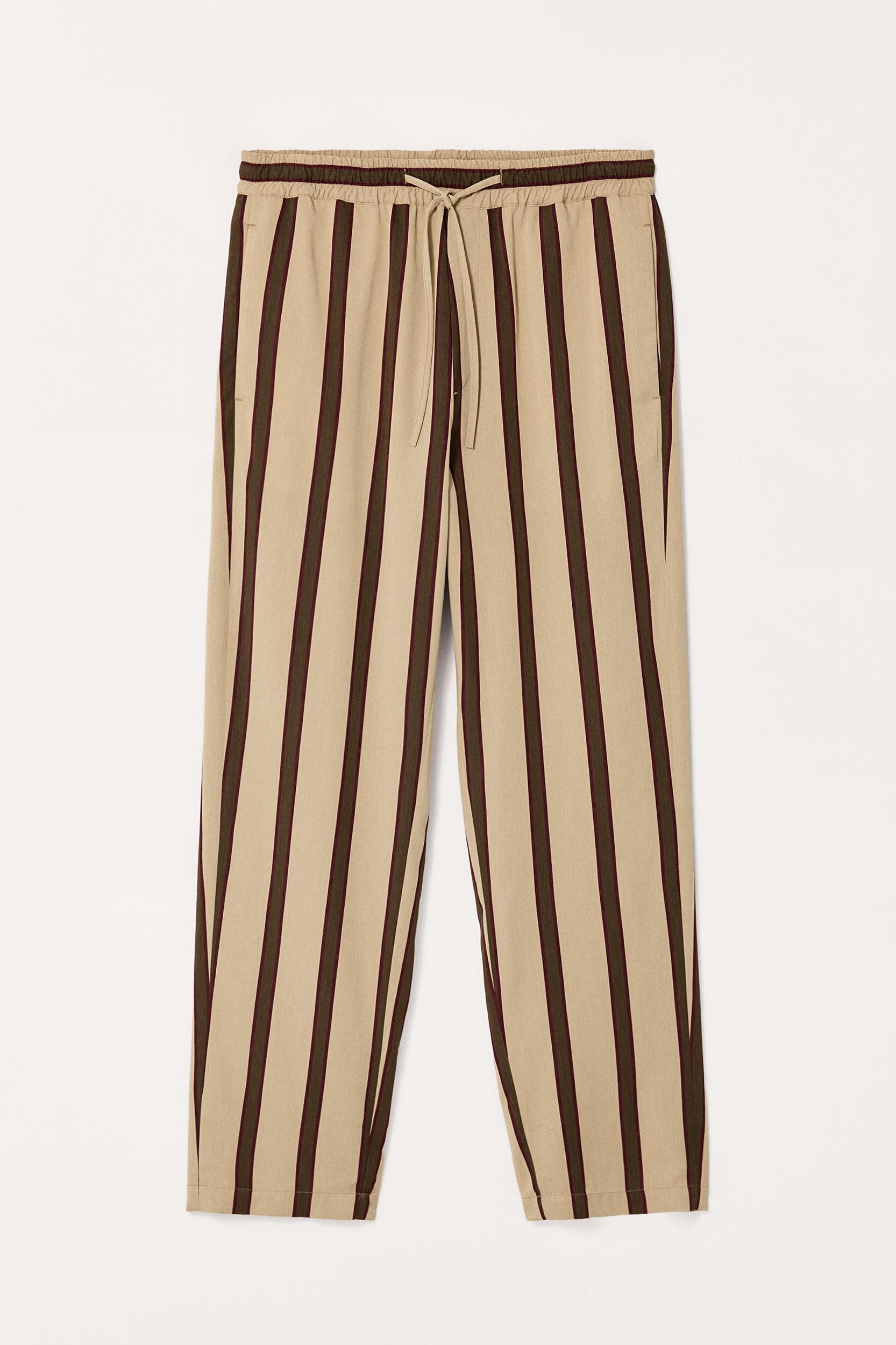 LIMITED EDITION STRIPED COTTON LINEN TRENCH COAT Product Image
